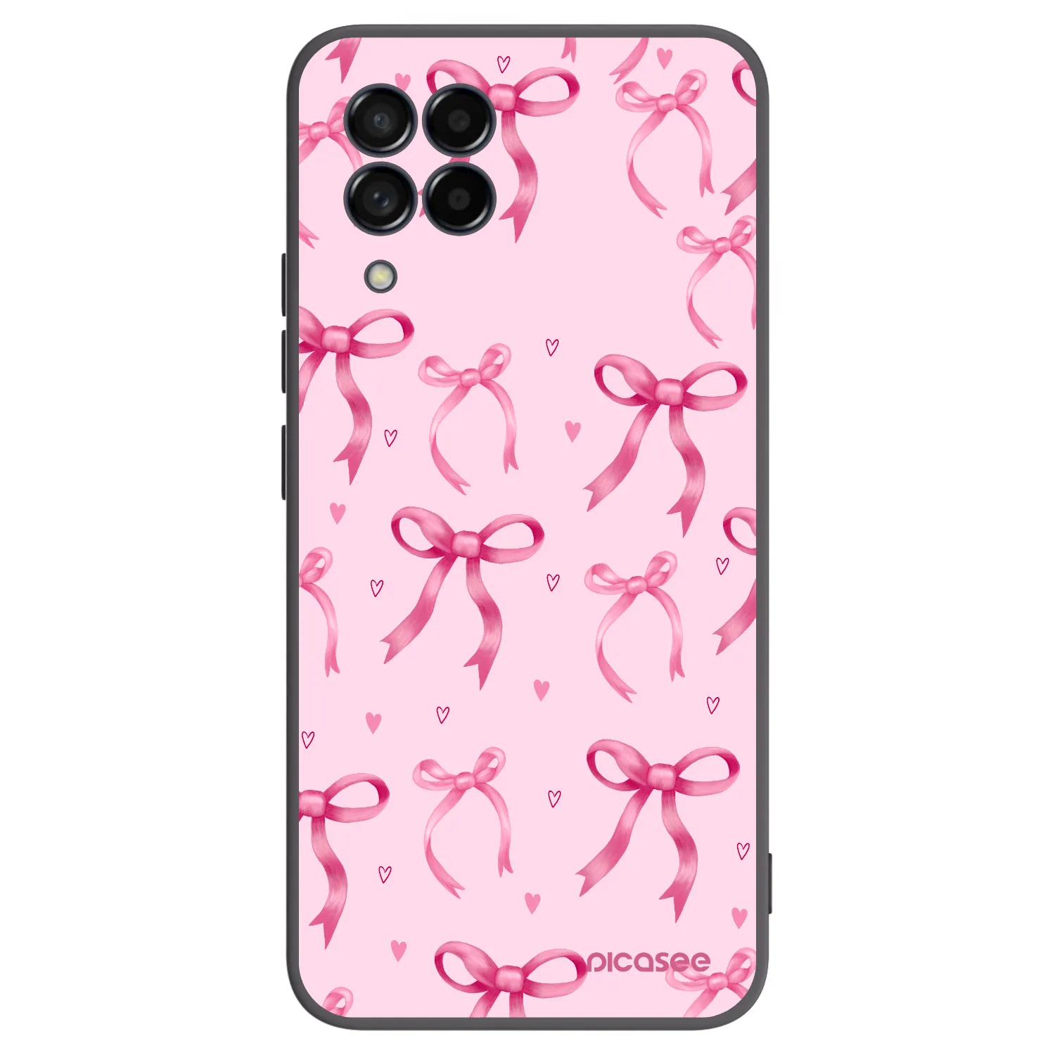 Picasee crna silikonska maskica za Samsung Galaxy M53 5G - Bow Aesthetic