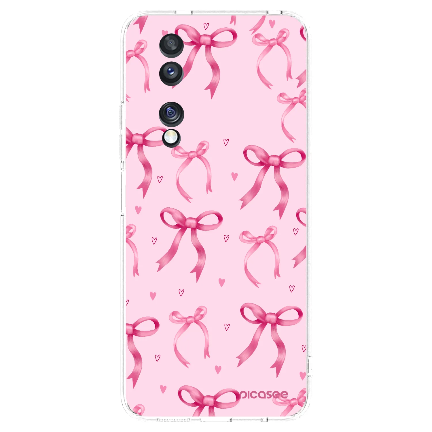Picasee silikonska prozirna maskica za Honor 70 - Bow Aesthetic