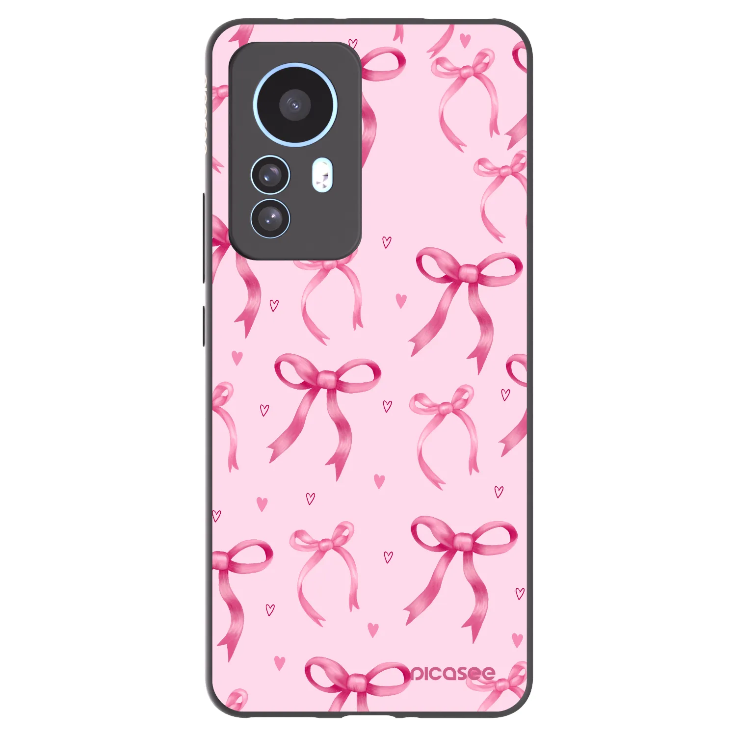 Picasee crna silikonska maskica za Xiaomi 12T - Bow Aesthetic