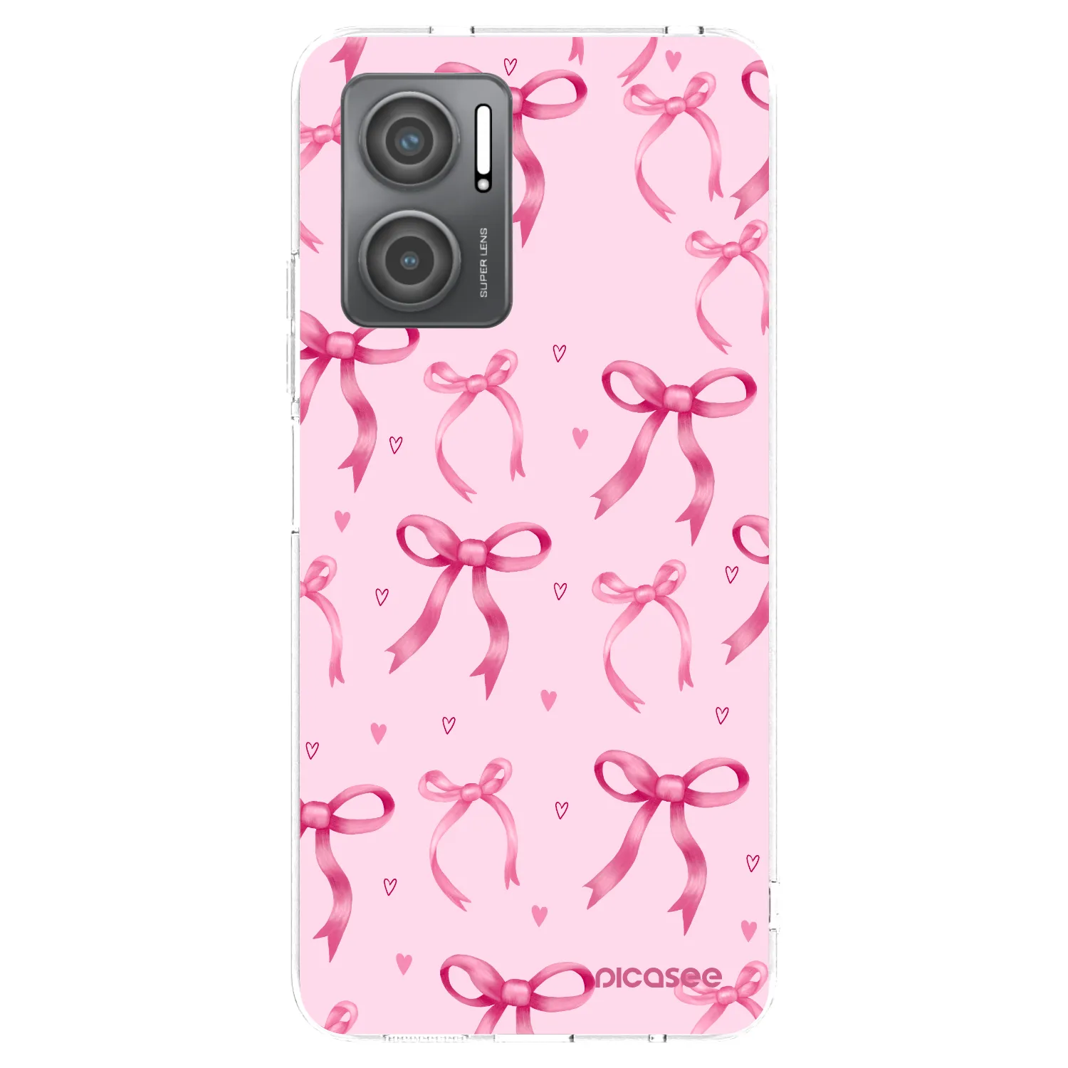 Picasee silikonska prozirna maskica za Xiaomi Redmi 10 5G - Bow Aesthetic
