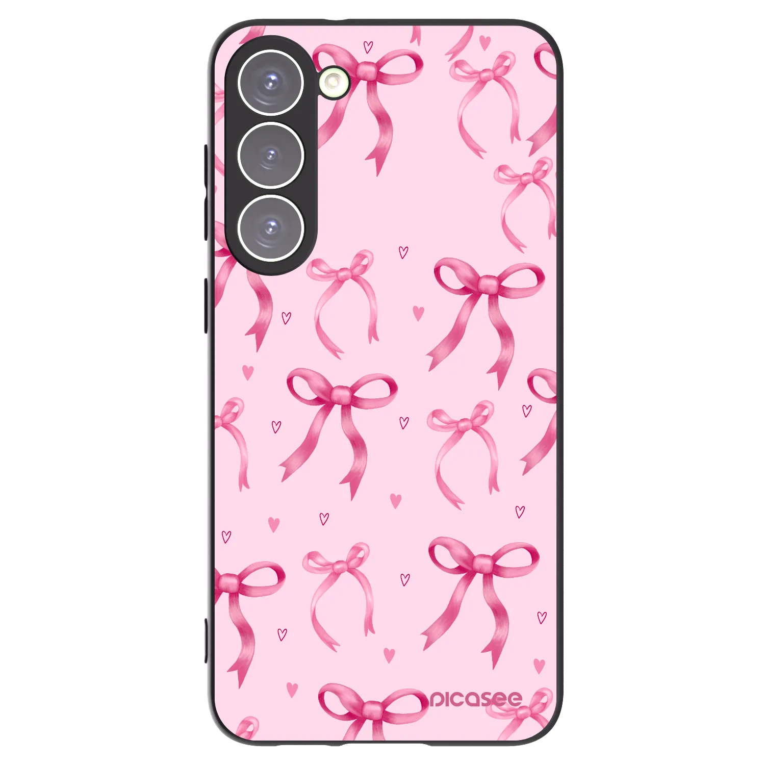 Picasee crna silikonska maskica za Samsung Galaxy S23+ 5G - Bow Aesthetic