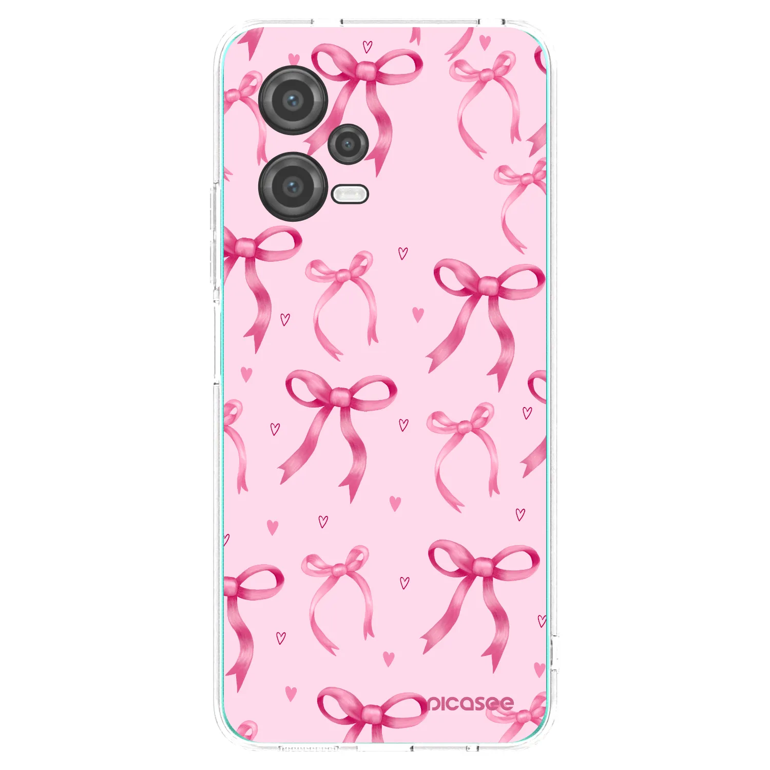 Picasee silikonska prozirna maskica za Xiaomi Poco X5 - Bow Aesthetic