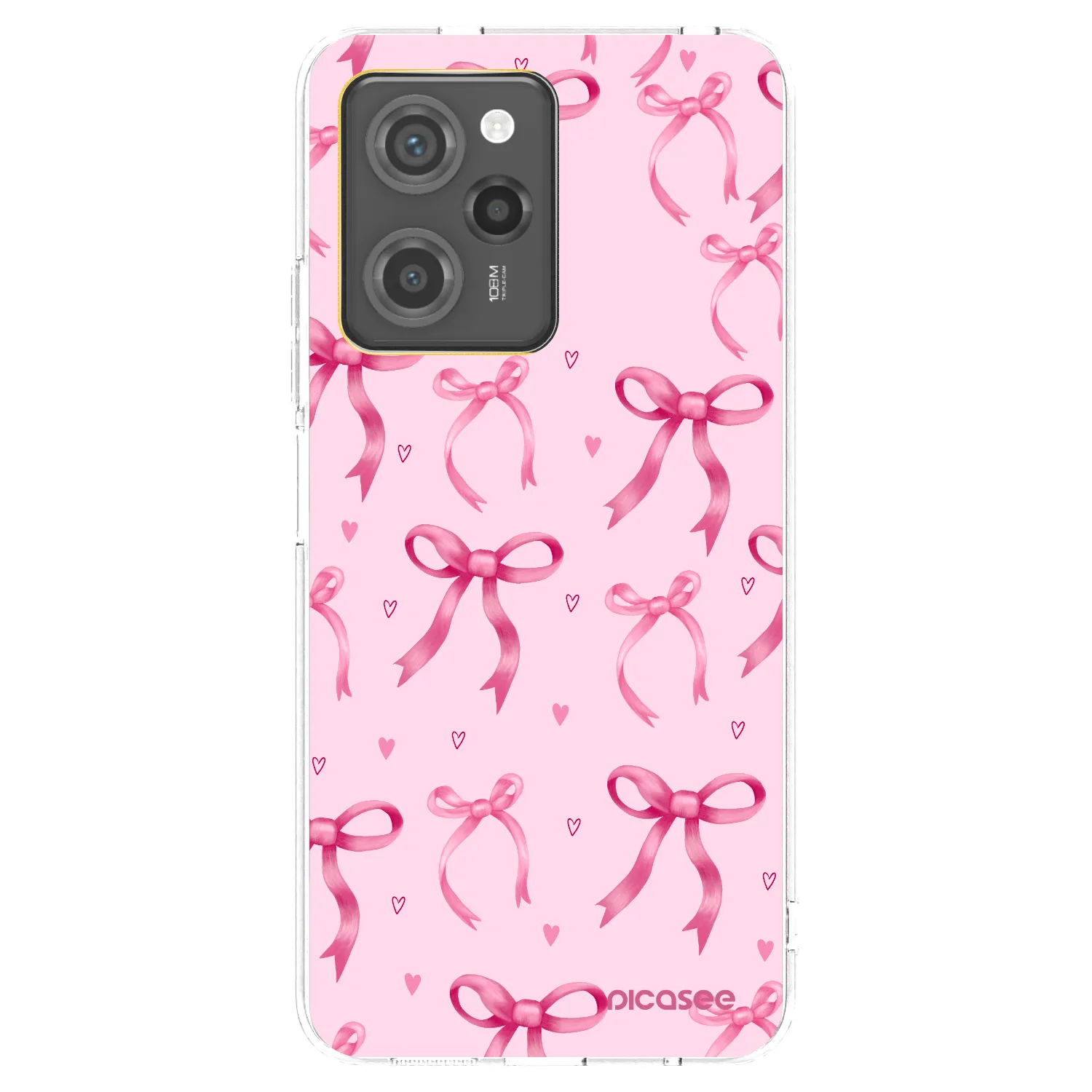 Picasee crna silikonska maskica za Xiaomi Poco X5 Pro - Bow Aesthetic