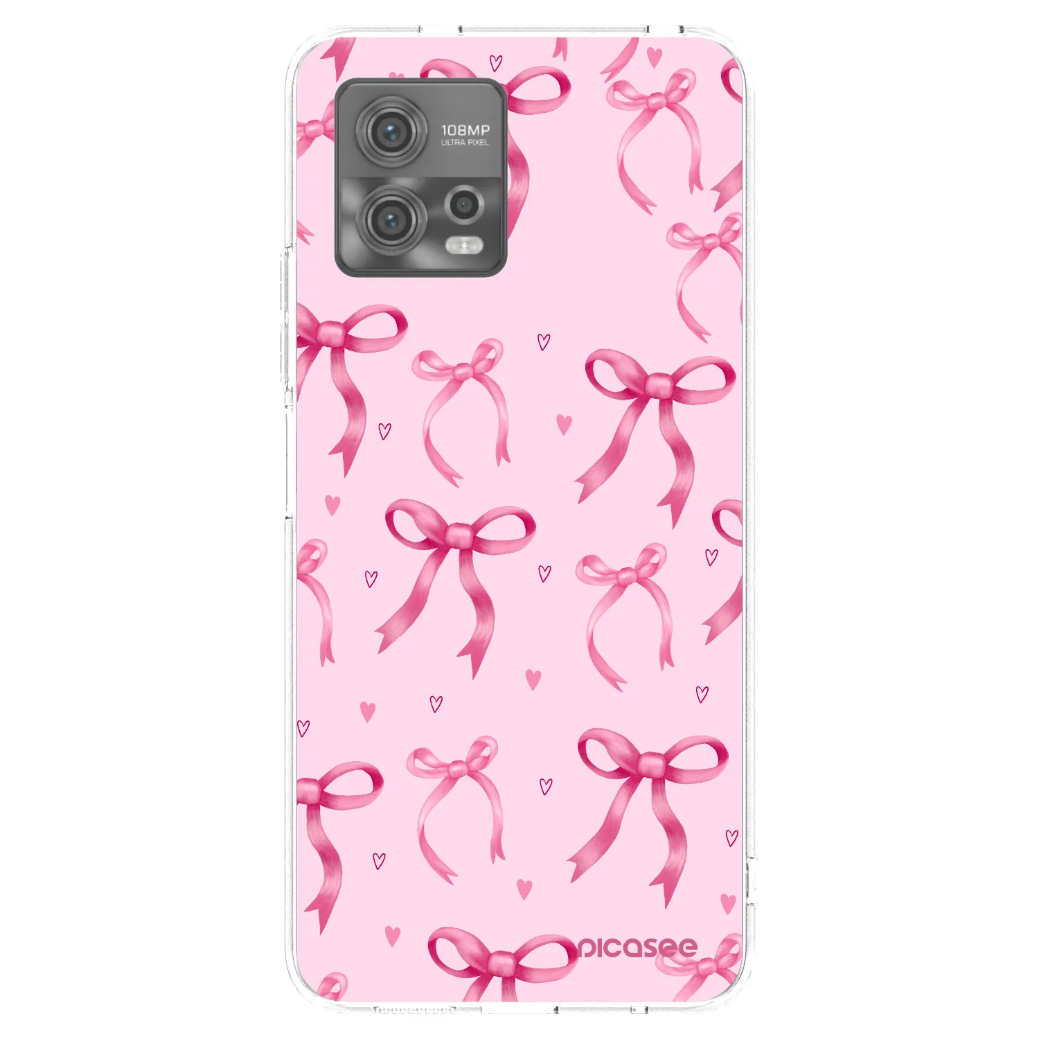 Picasee silikonska prozirna maskica za Motorola Moto G72 - Bow Aesthetic