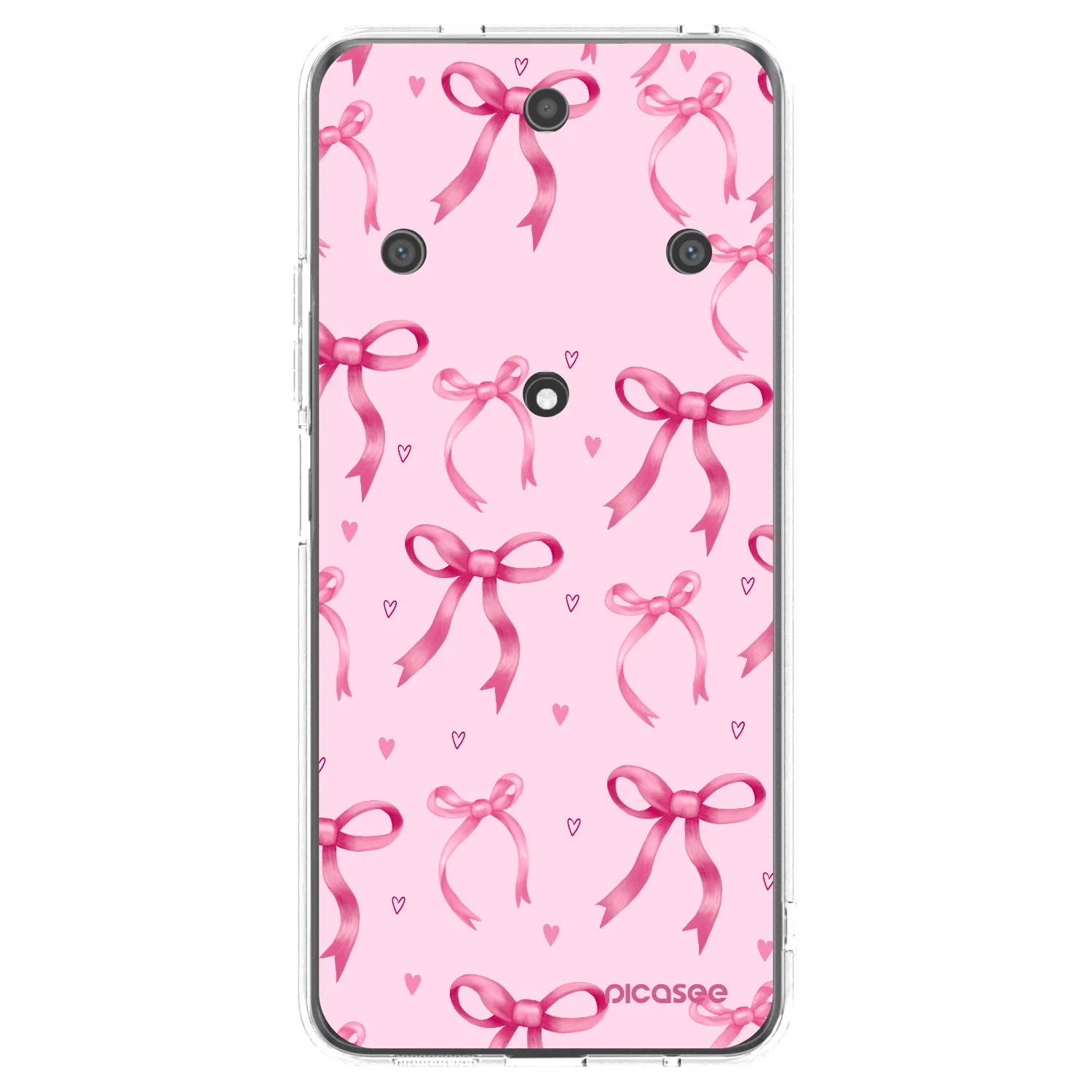 Picasee silikonska prozirna maskica za Honor Magic5 Lite 5G - Bow Aesthetic