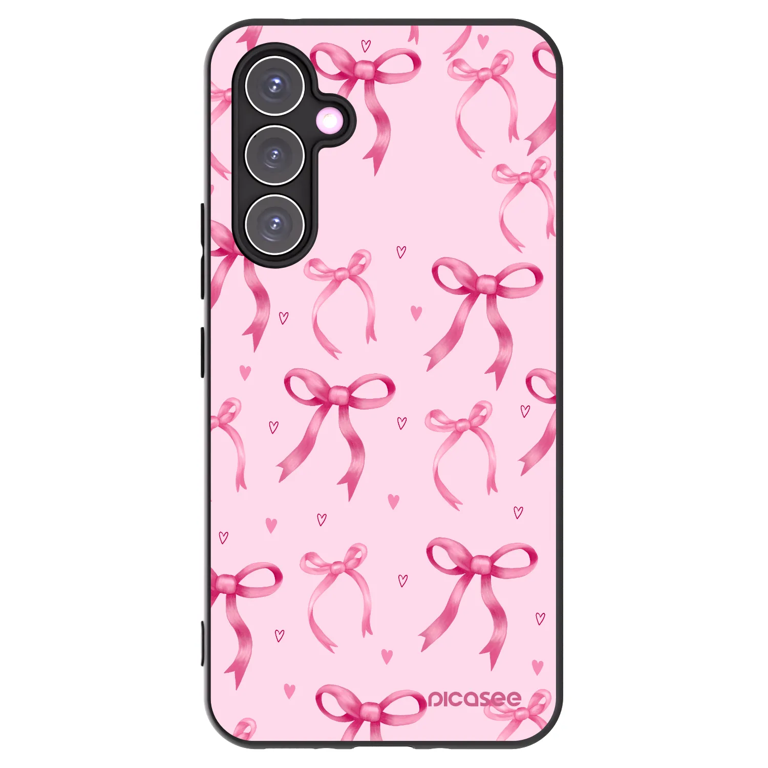 Picasee crna silikonska maskica za Samsung Galaxy A54 5G A546B - Bow Aesthetic