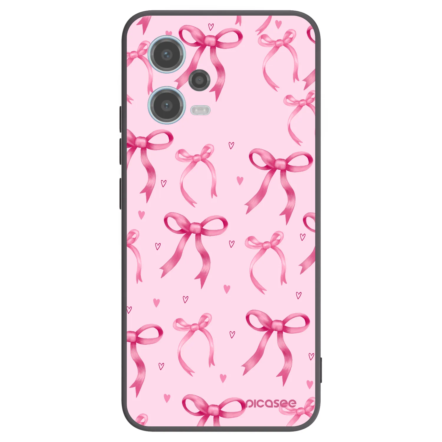 Picasee crna silikonska maskica za Xiaomi Redmi Note 12 5G - Bow Aesthetic