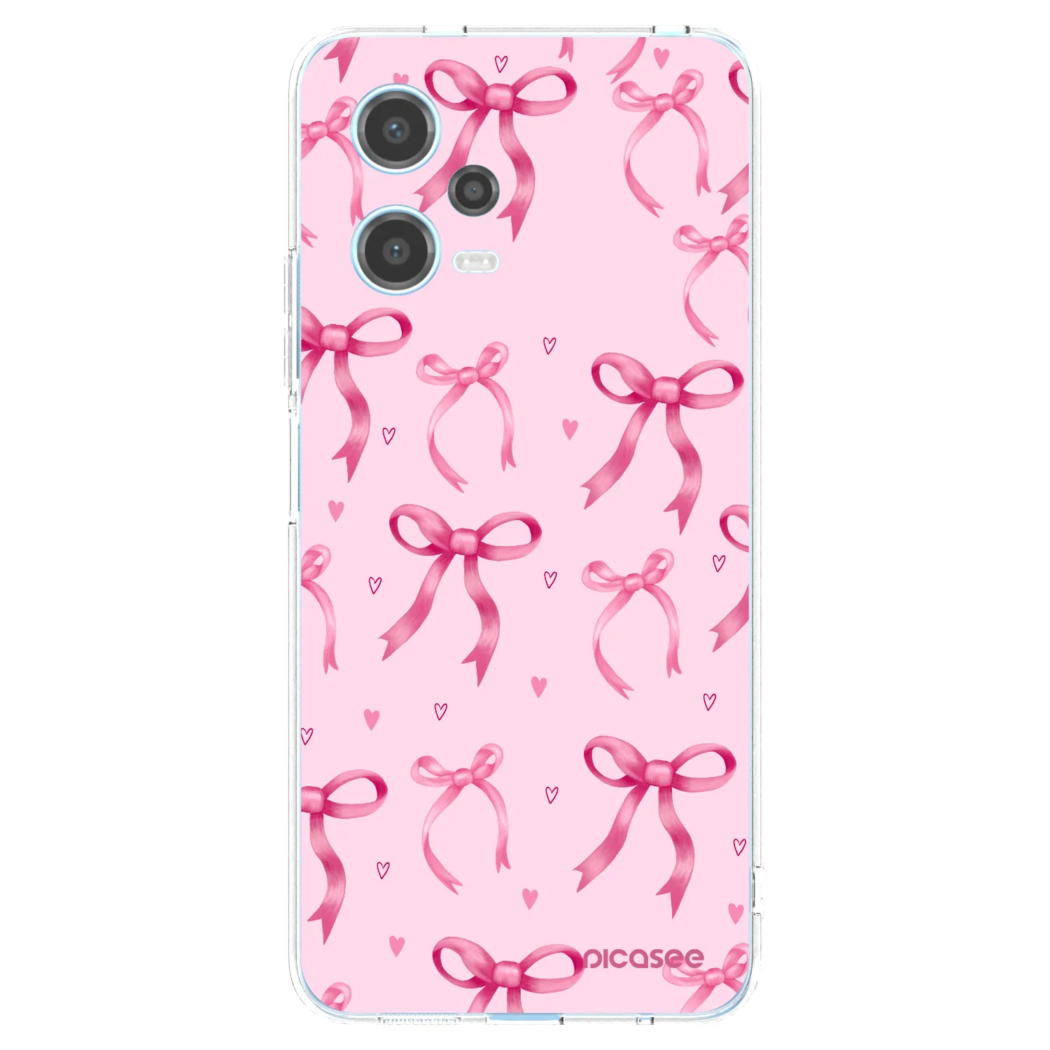 Picasee silikonska prozirna maskica za Xiaomi Redmi Note 12 5G - Bow Aesthetic
