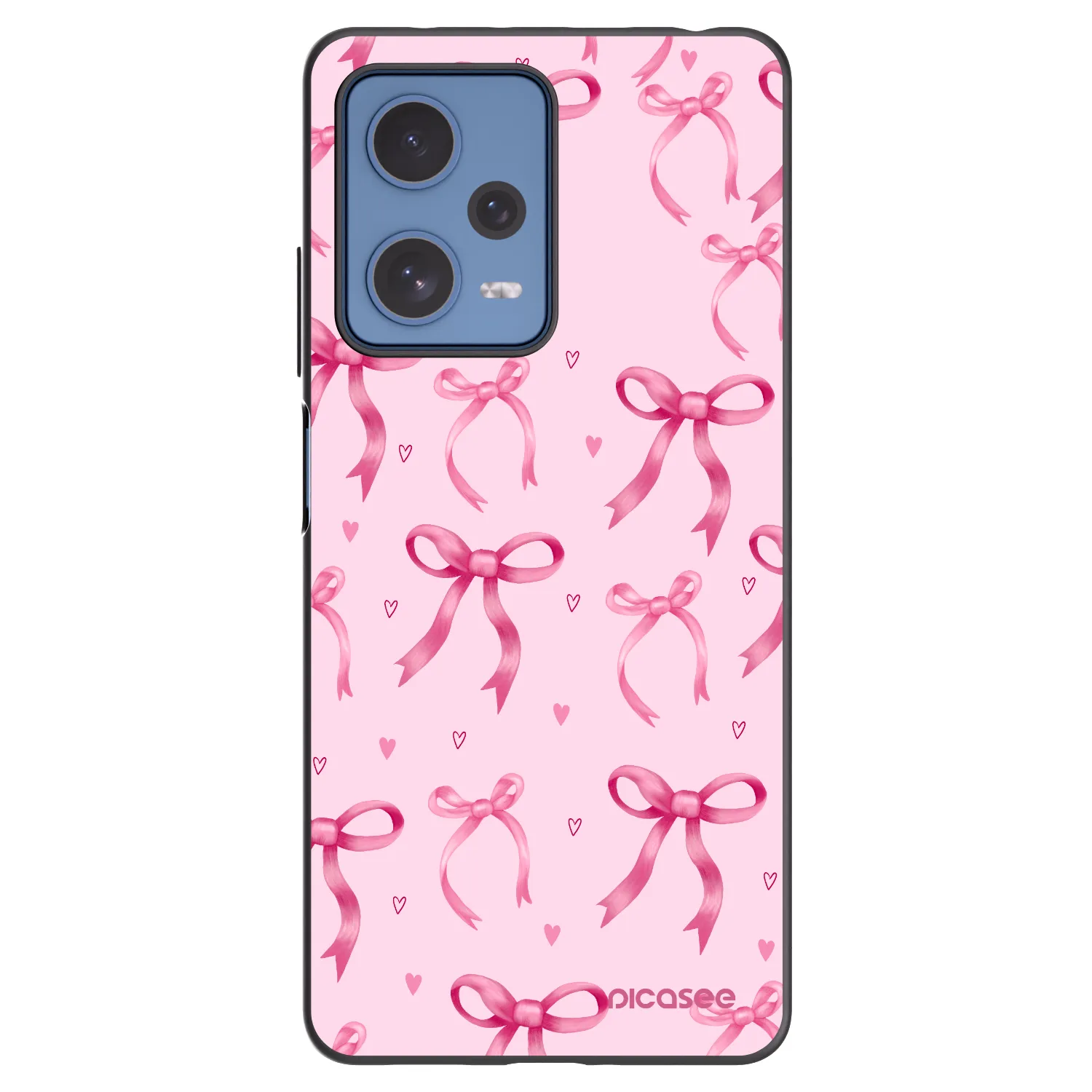 Picasee crna silikonska maskica za Xiaomi Redmi Note 12 Pro 5G - Bow Aesthetic