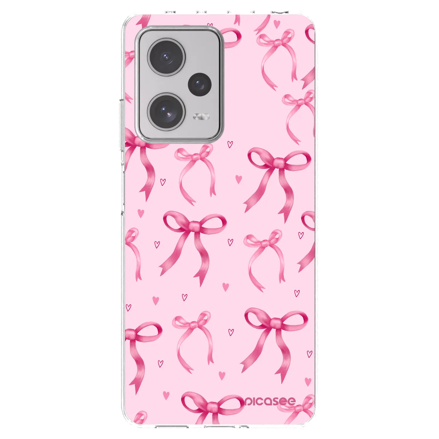 Picasee silikonska prozirna maskica za Xiaomi Redmi Note 12 Pro+ 5G - Bow Aesthetic