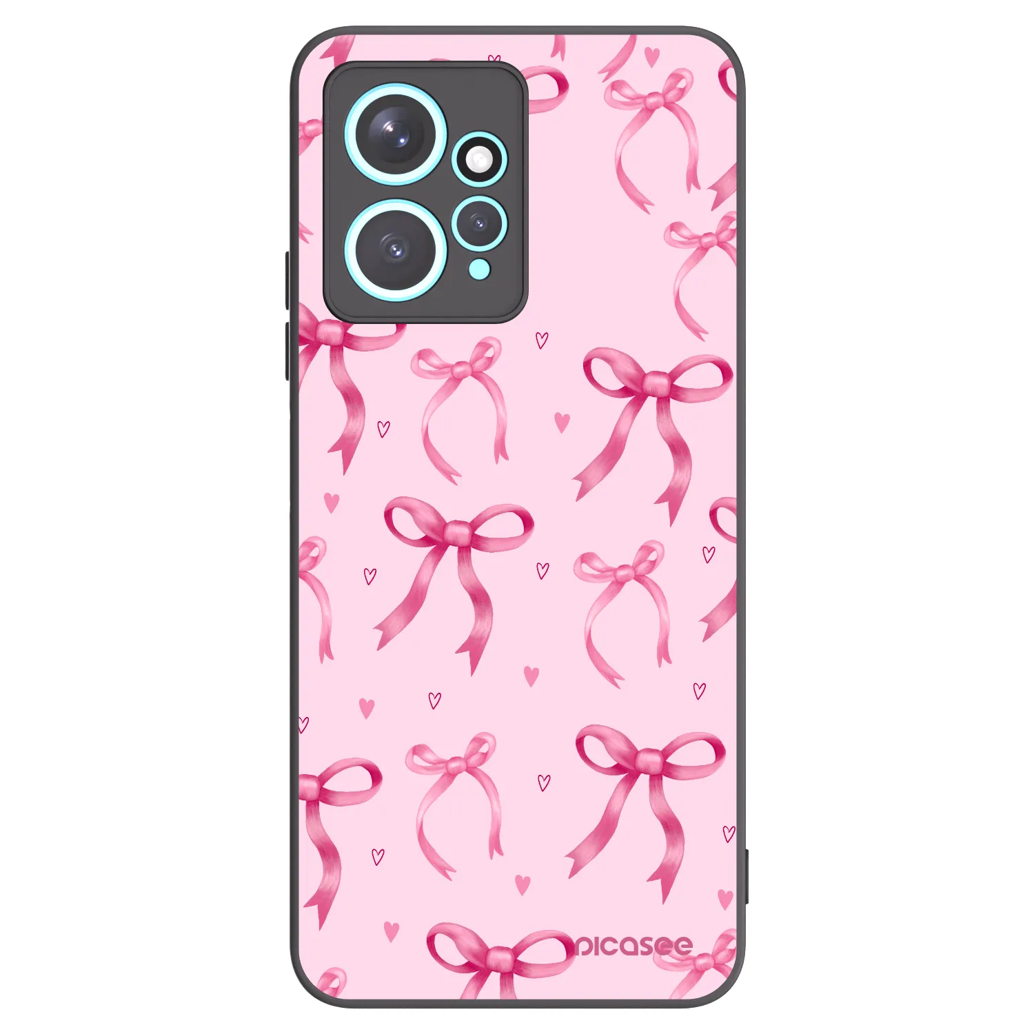 Picasee crna silikonska maskica za Xiaomi Redmi Note 12 4G - Bow Aesthetic