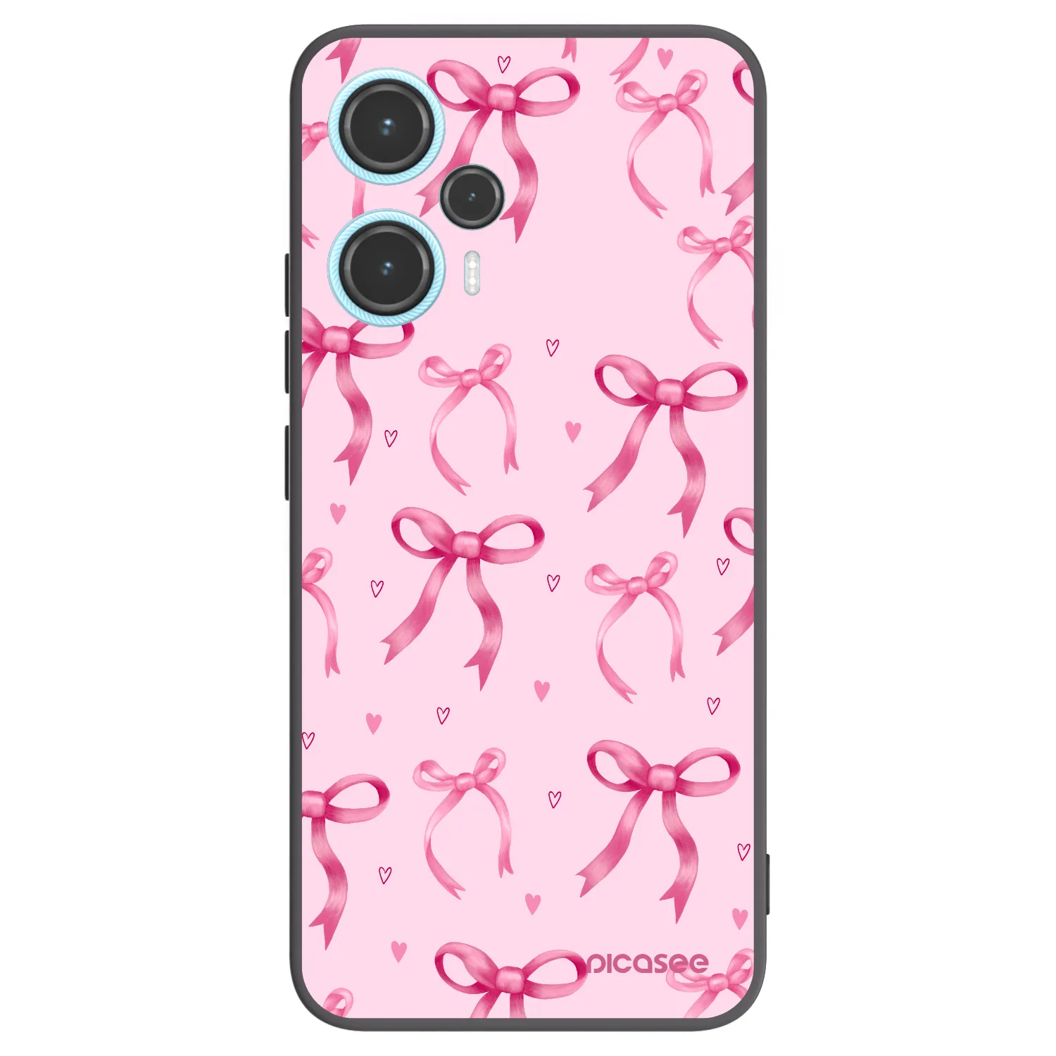 Picasee crna silikonska maskica za Xiaomi Poco F5 - Bow Aesthetic