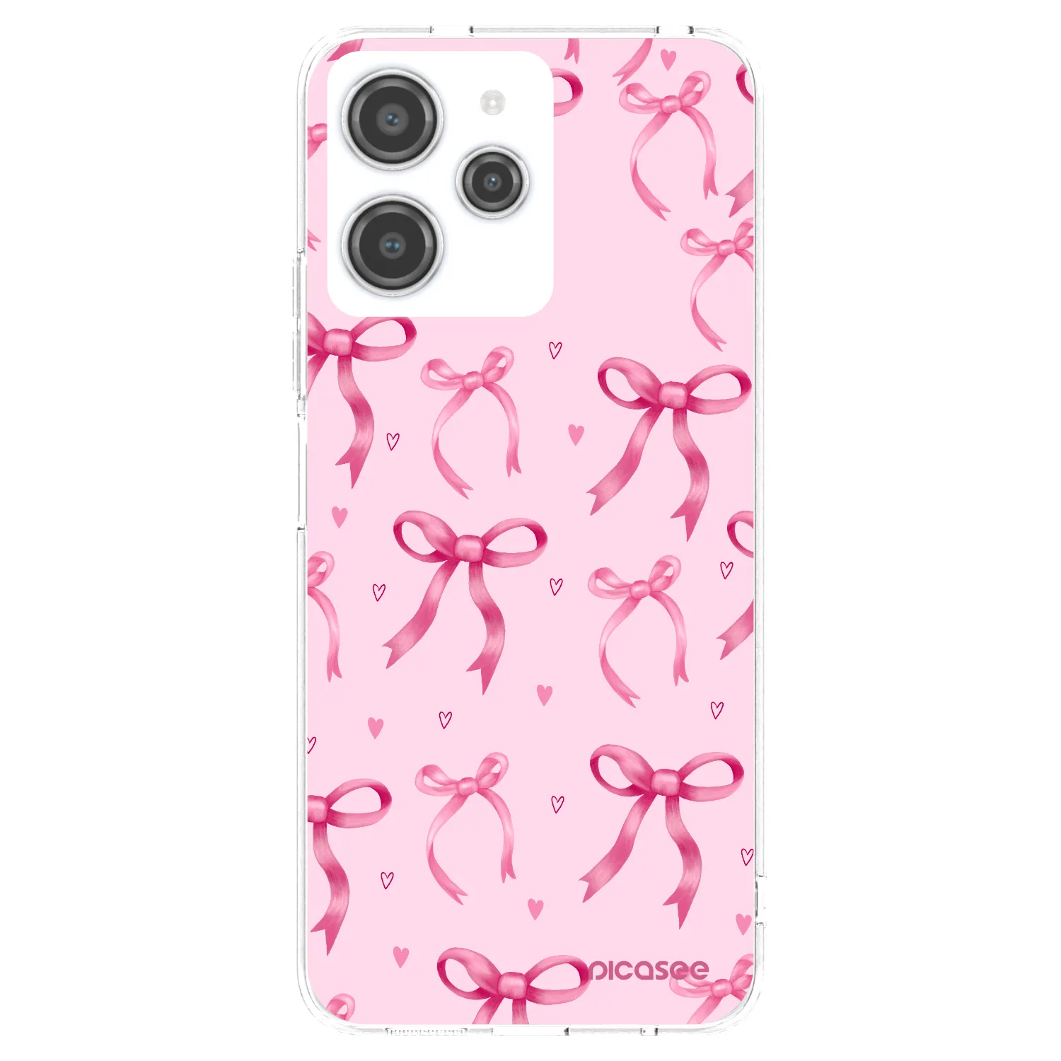 Picasee silikonska prozirna maskica za Xiaomi Redmi 12 4G - Bow Aesthetic