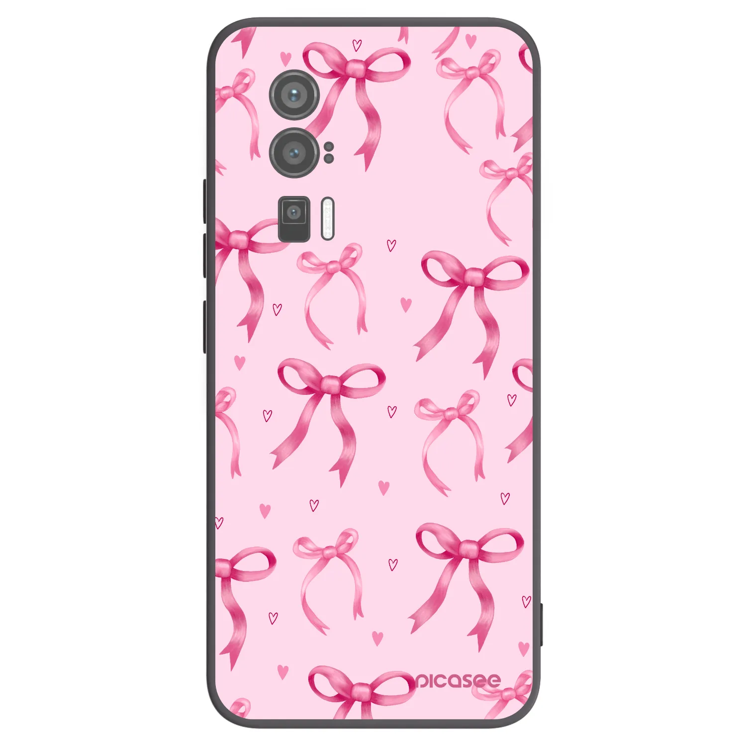 Picasee crna silikonska maskica za Xiaomi Poco F5 Pro 5G - Bow Aesthetic