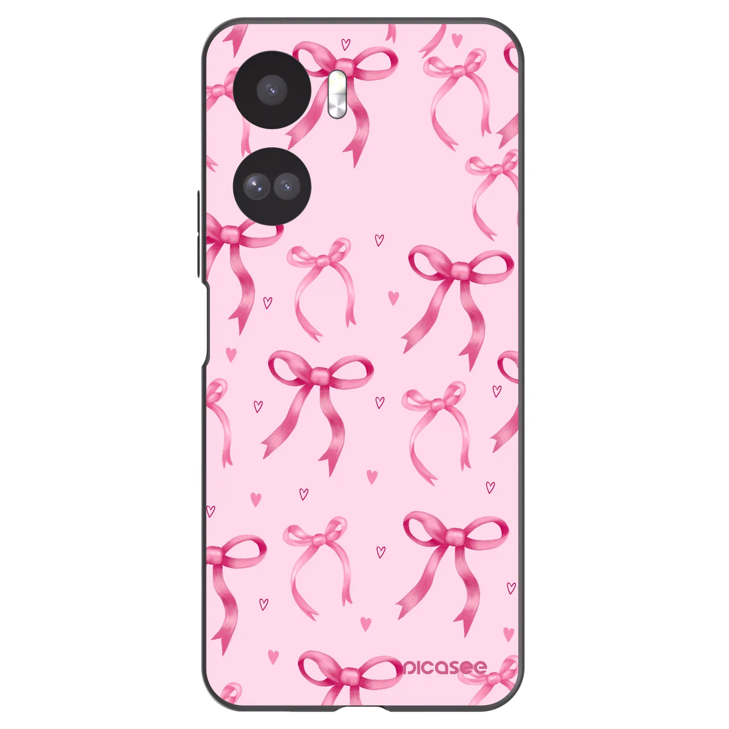 Picasee crna silikonska maskica za Honor 90 Lite 5G - Bow Aesthetic