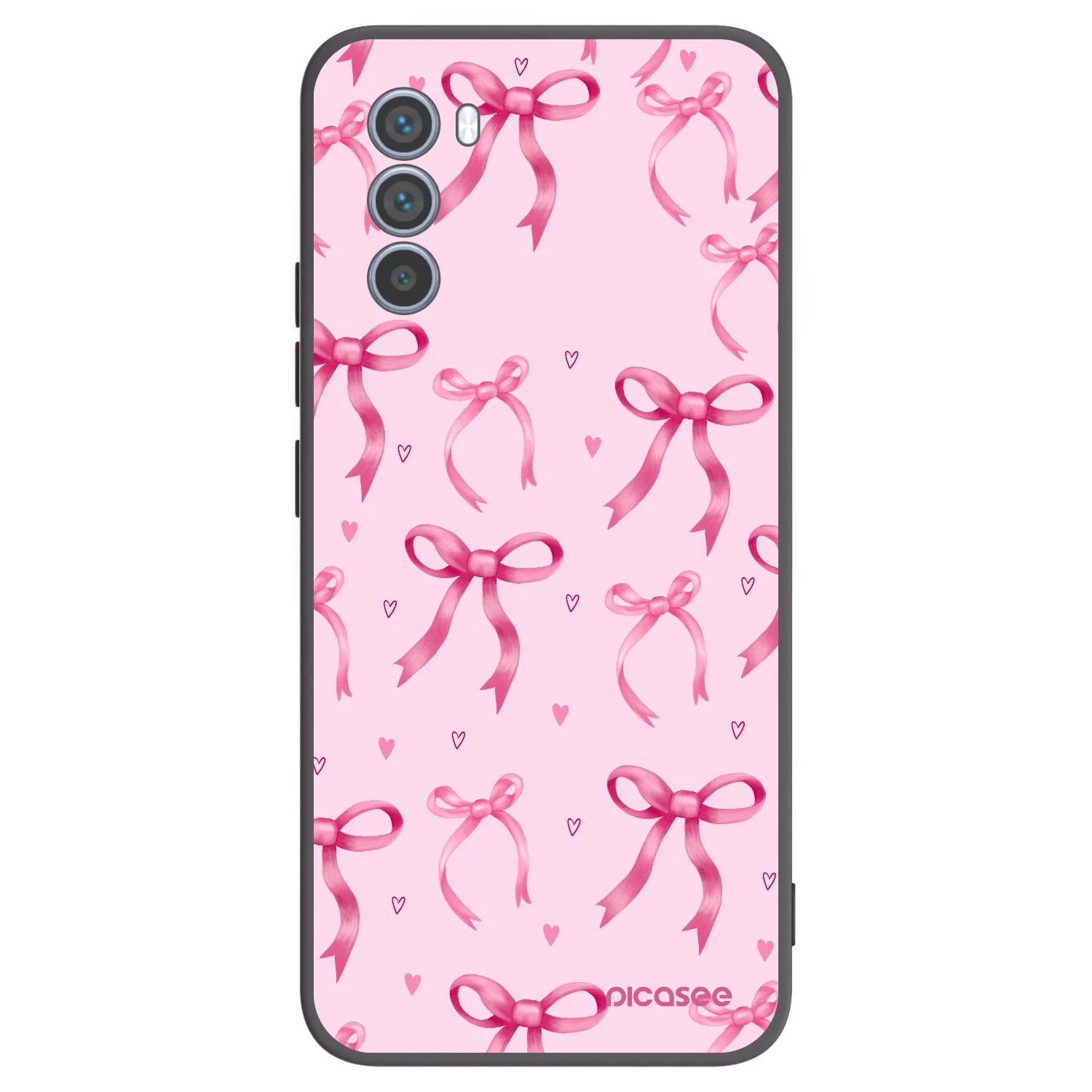 Picasee crna silikonska maskica za Motorola Moto G62 - Bow Aesthetic