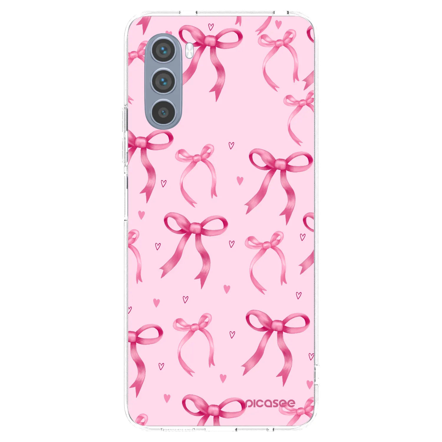 Picasee silikonska prozirna maskica za Motorola Moto G62 - Bow Aesthetic