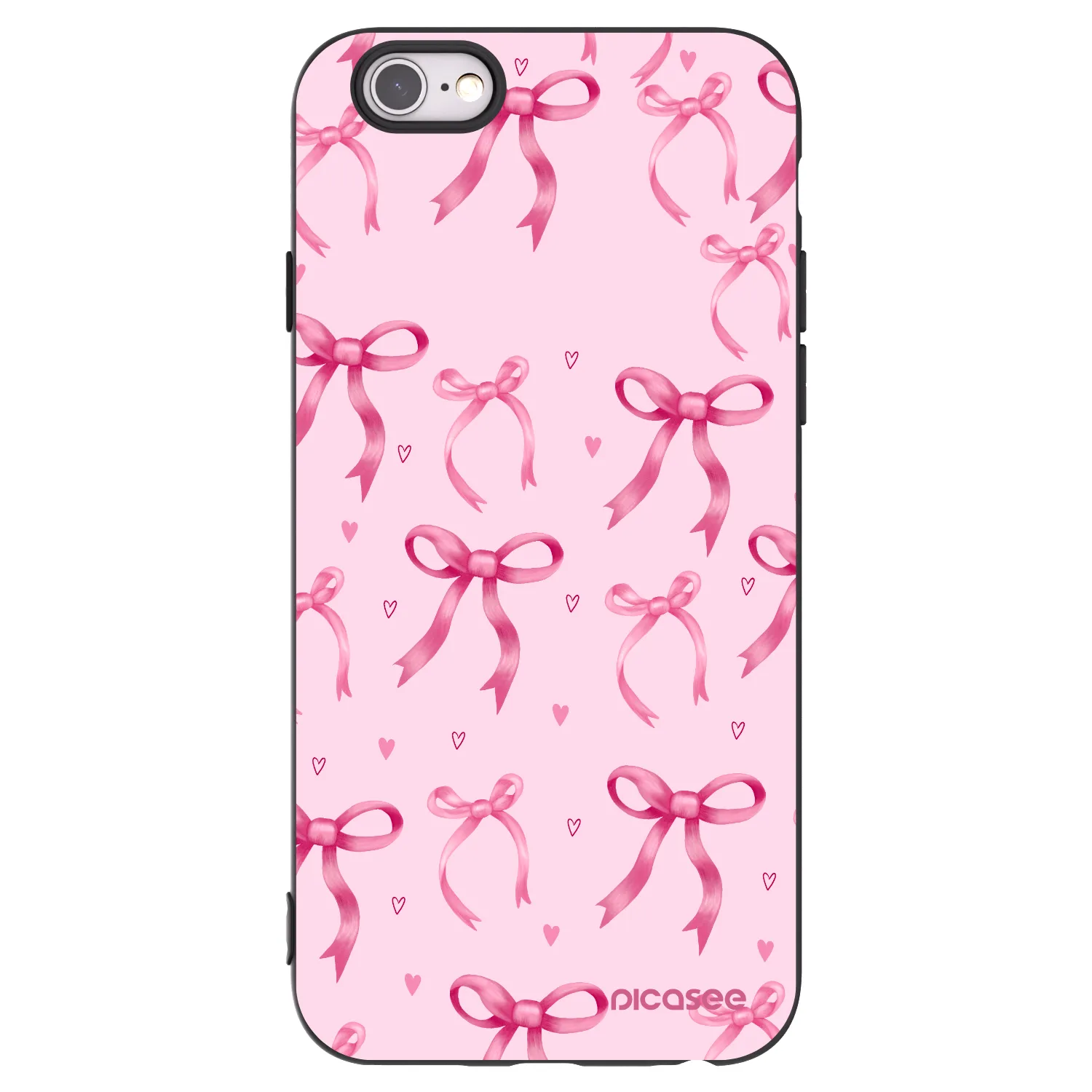 Picasee crna silikonska maskica za Apple iPhone 6/6S - Bow Aesthetic
