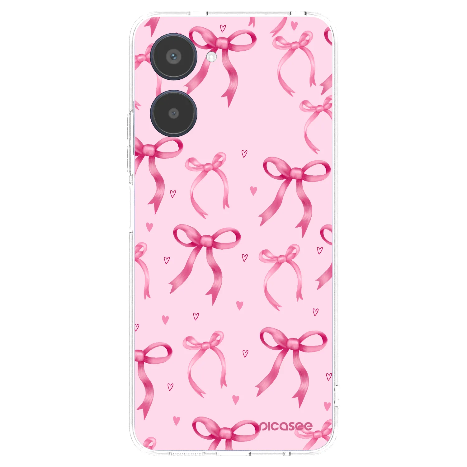 Picasee silikonska prozirna maskica za Realme 10 4G - Bow Aesthetic