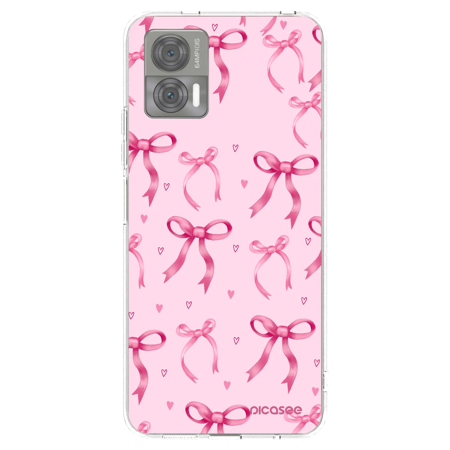 Picasee silikonska prozirna maskica za Motorola Edge 30 Neo - Bow Aesthetic