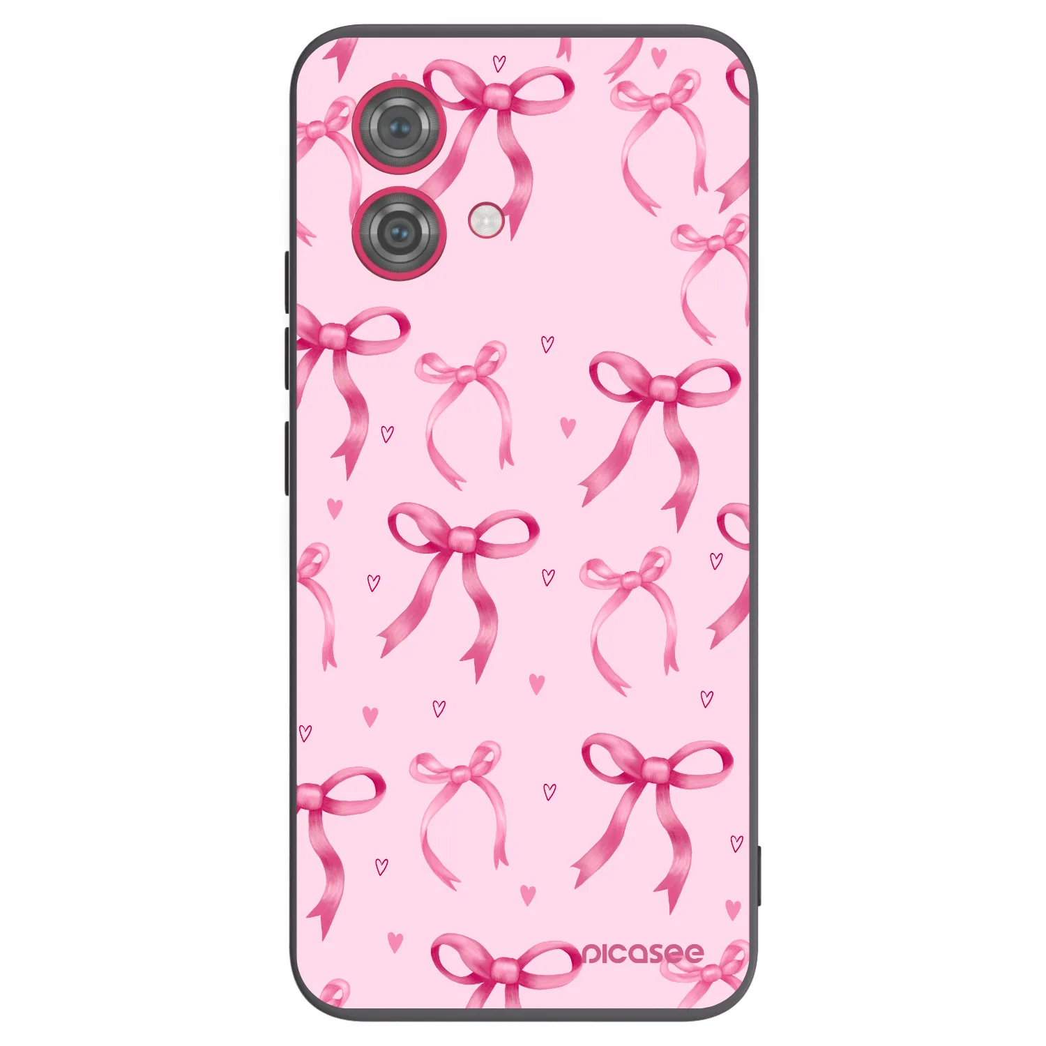 Picasee crna silikonska maskica za Motorola Moto G84 5G - Bow Aesthetic