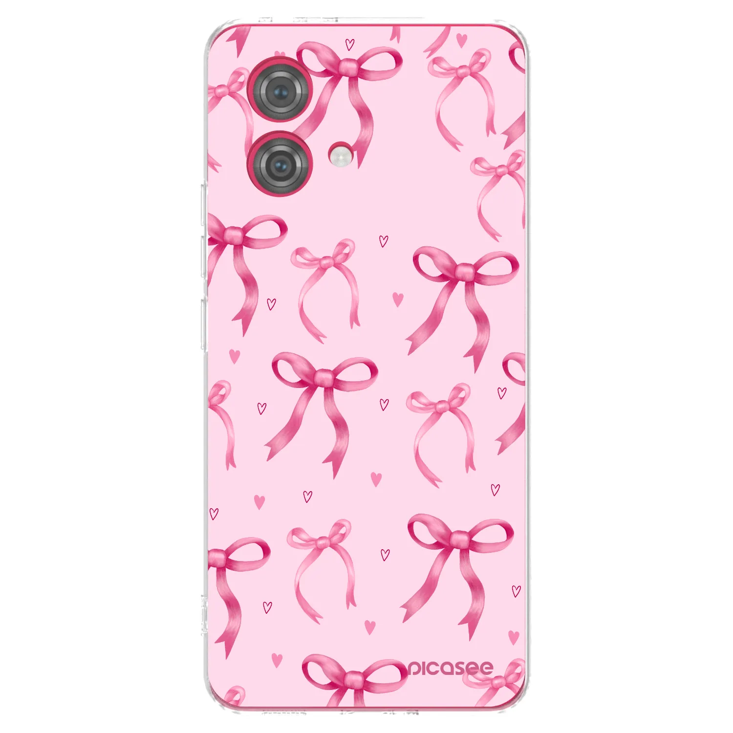Picasee silikonska prozirna maskica za Motorola Moto G84 5G - Bow Aesthetic