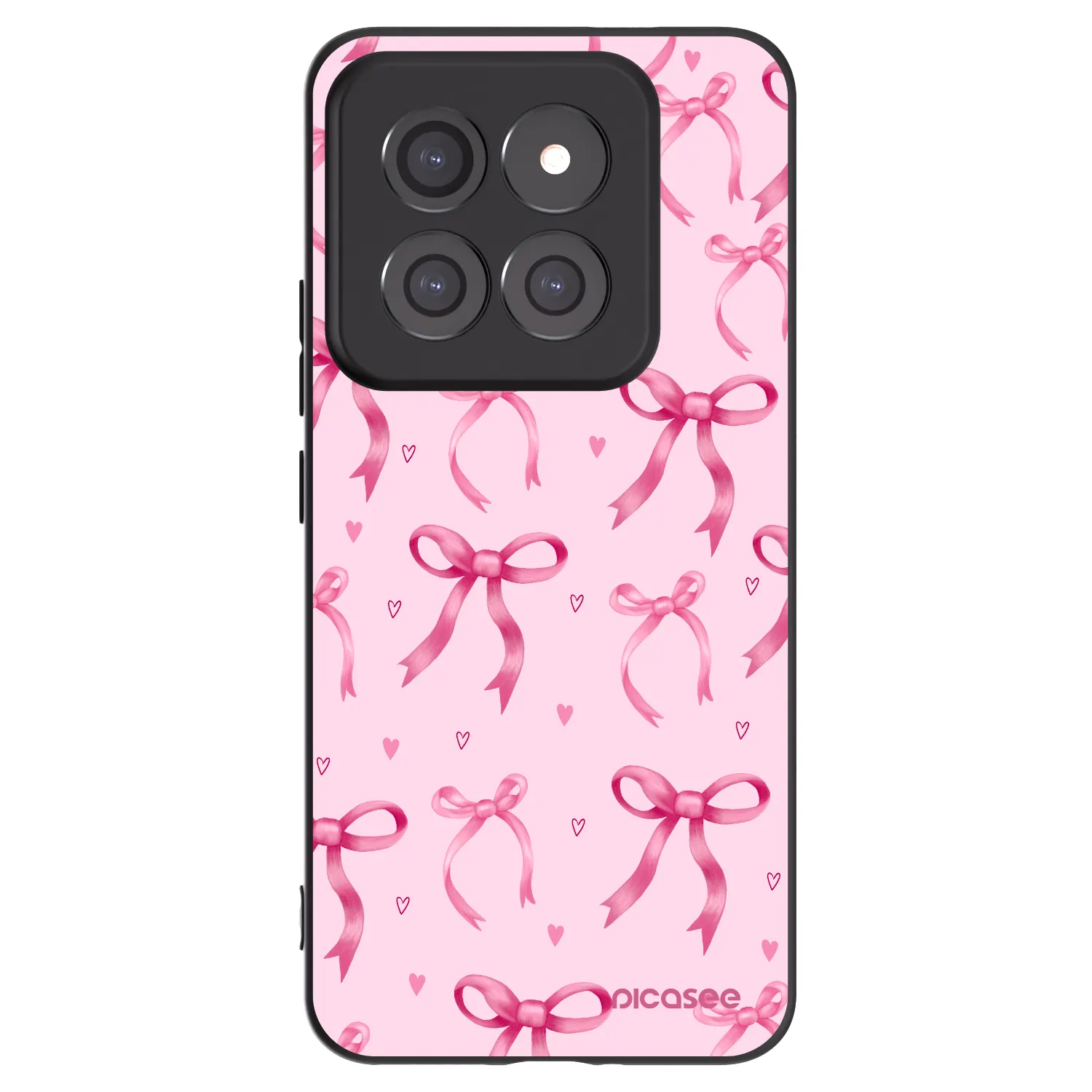 Picasee crna silikonska maskica za Xiaomi 14 Pro - Bow Aesthetic