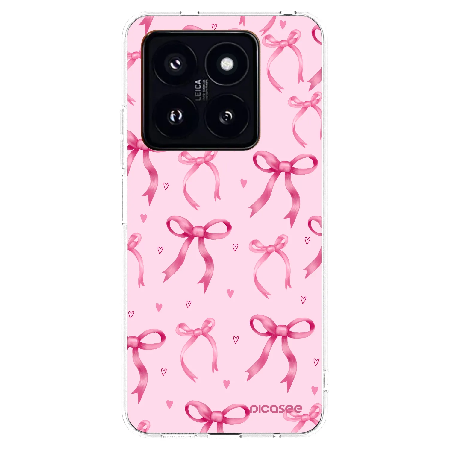 Picasee silikonska prozirna maskica za Xiaomi 14 Pro - Bow Aesthetic