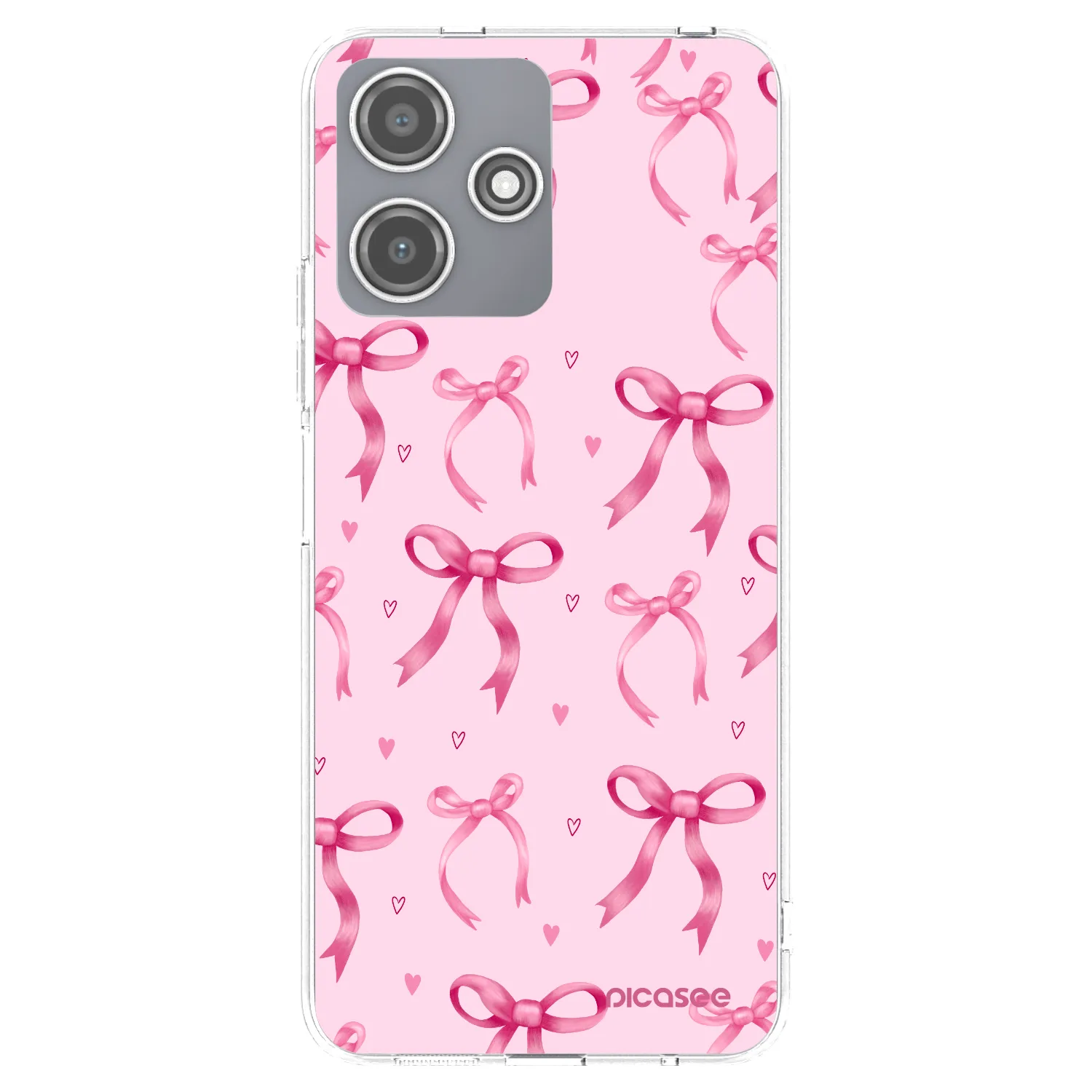 Picasee silikonska prozirna maskica za Xiaomi Redmi 12 5G - Bow Aesthetic