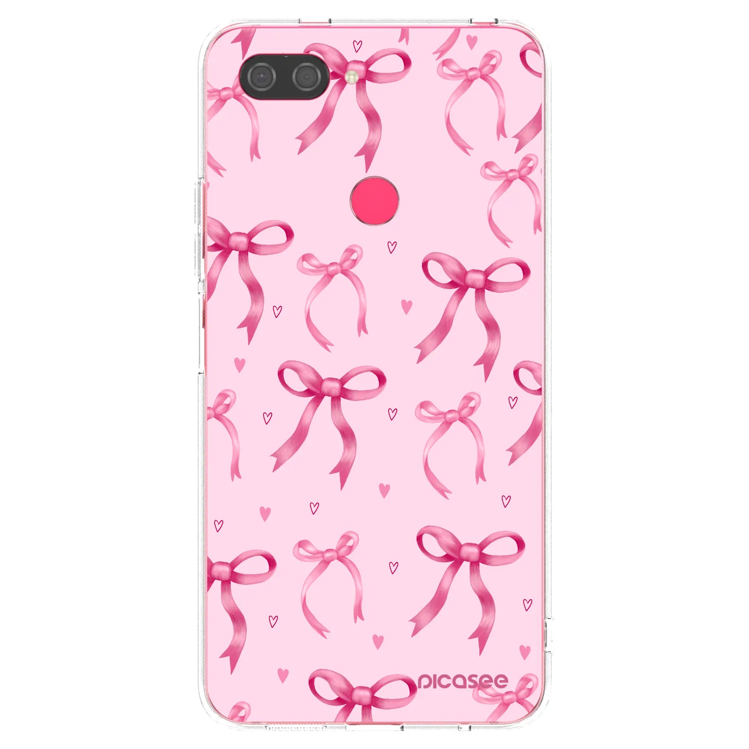 Picasee silikonska prozirna maskica za Xiaomi Mi 8 Lite - Bow Aesthetic