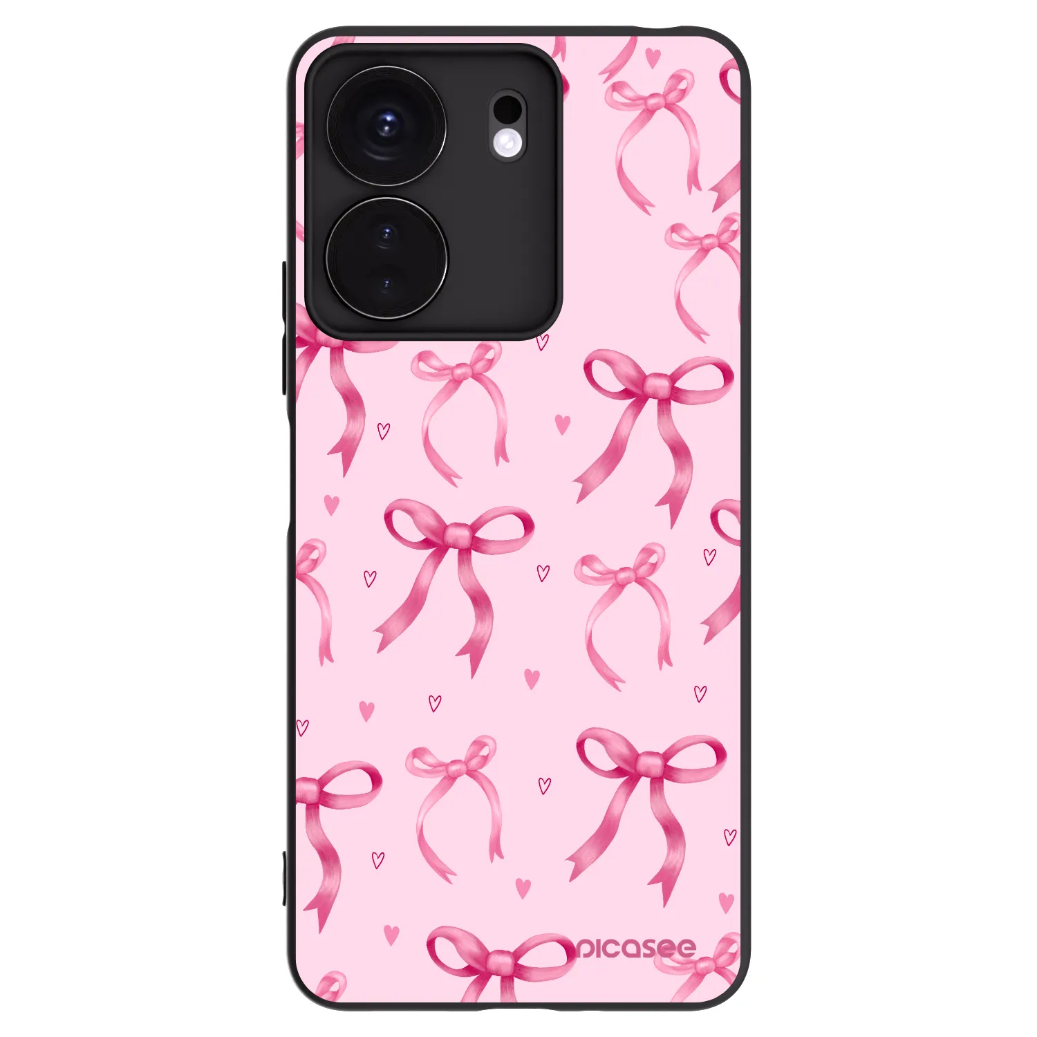 Picasee crna silikonska maskica za Xiaomi Redmi 13C 4G - Bow Aesthetic