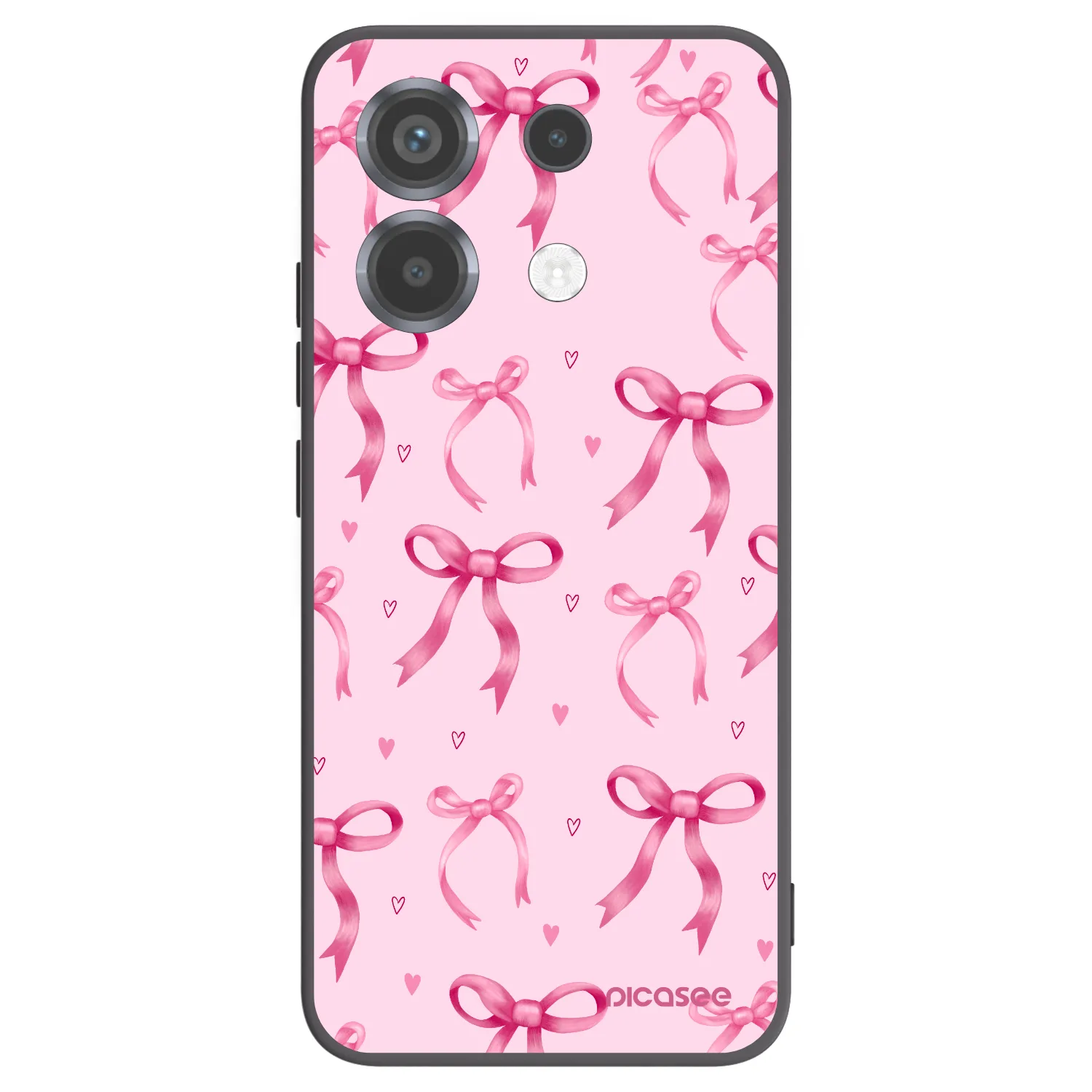 Picasee crna silikonska maskica za Xiaomi Poco X6 - Bow Aesthetic