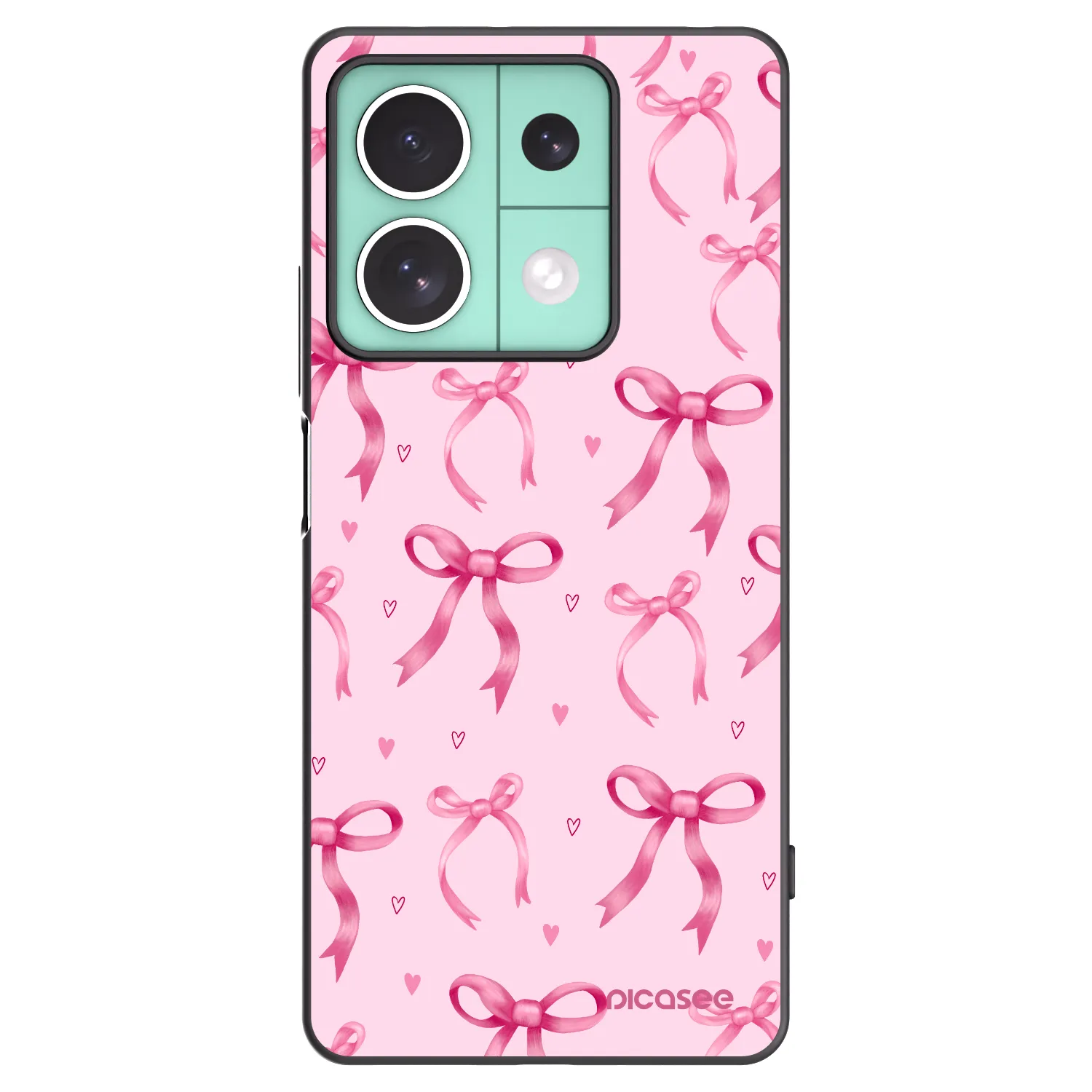 Picasee crna silikonska maskica za Xiaomi Redmi Note 13 5G - Bow Aesthetic