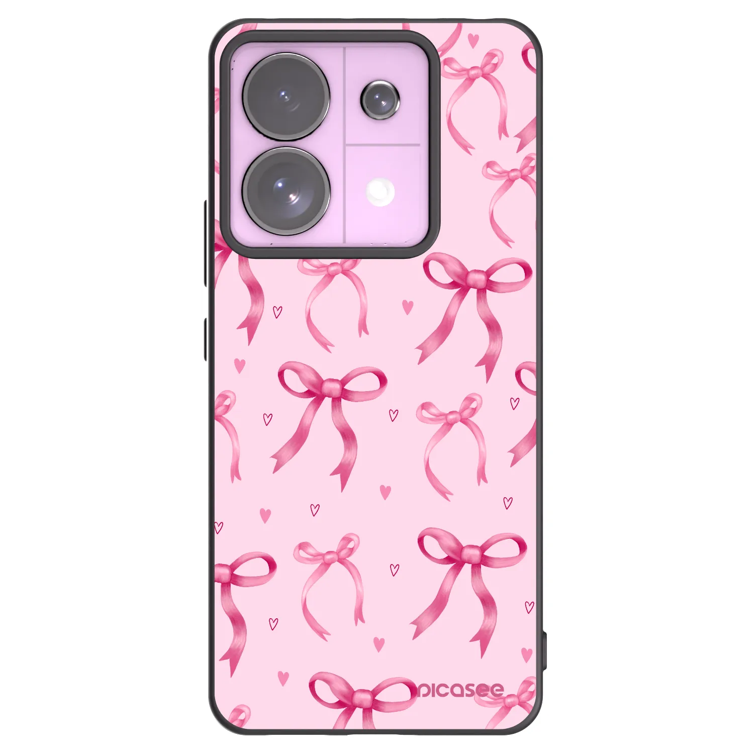 Picasee crna silikonska maskica za Xiaomi Redmi Note 13 Pro 5G - Bow Aesthetic
