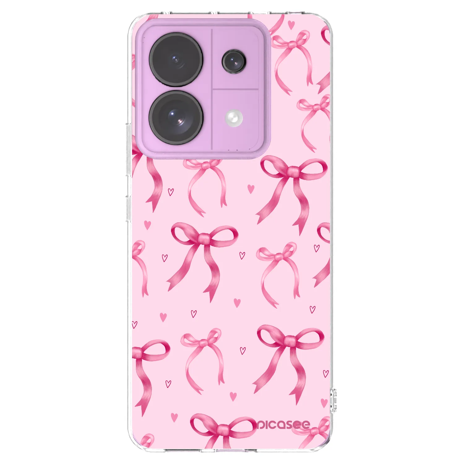 Picasee silikonska prozirna maskica za Xiaomi Redmi Note 13 Pro 5G - Bow Aesthetic