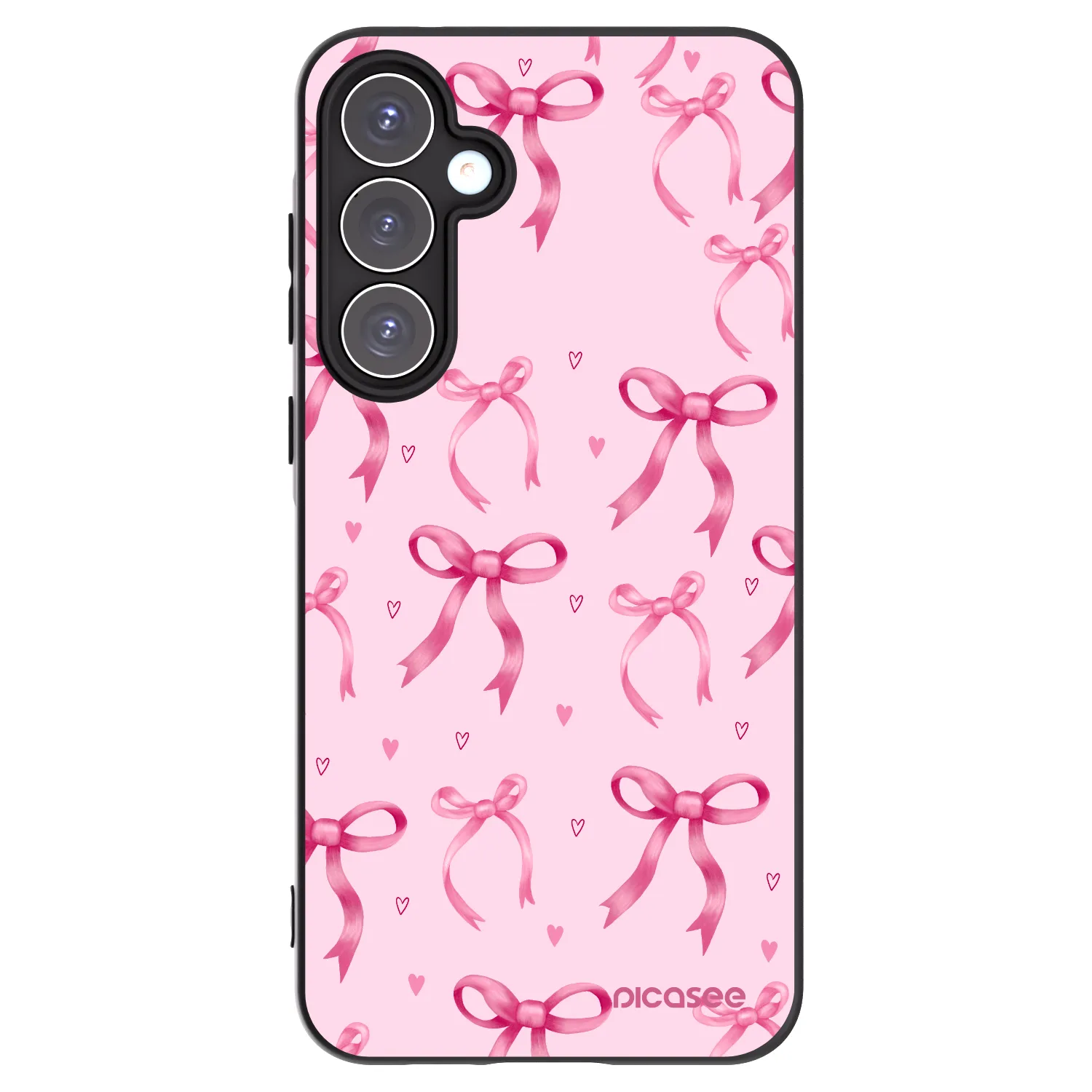 Picasee crna silikonska maskica za Samsung Galaxy A55 5G A556B - Bow Aesthetic