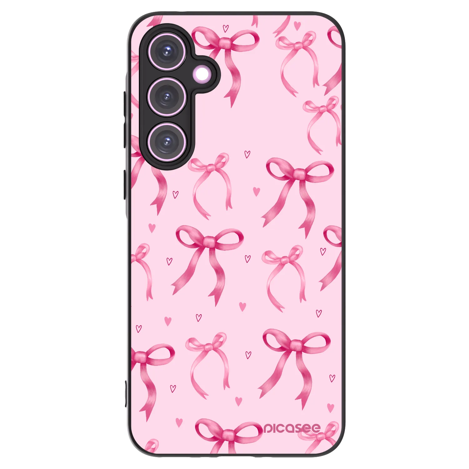 Picasee crna silikonska maskica za Samsung Galaxy A35 5G A356B - Bow Aesthetic