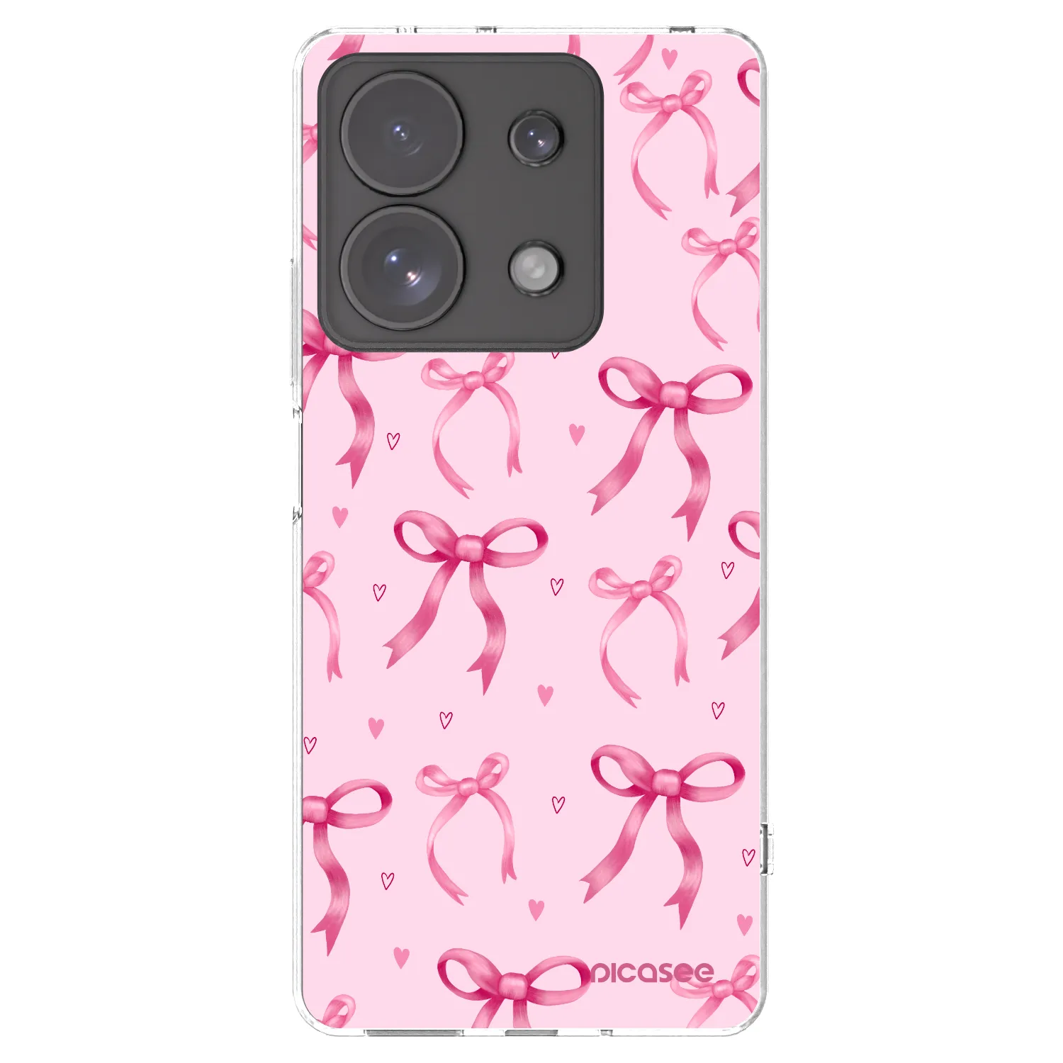Picasee silikonska prozirna maskica za Xiaomi Redmi Note 13 Pro 4G - Bow Aesthetic