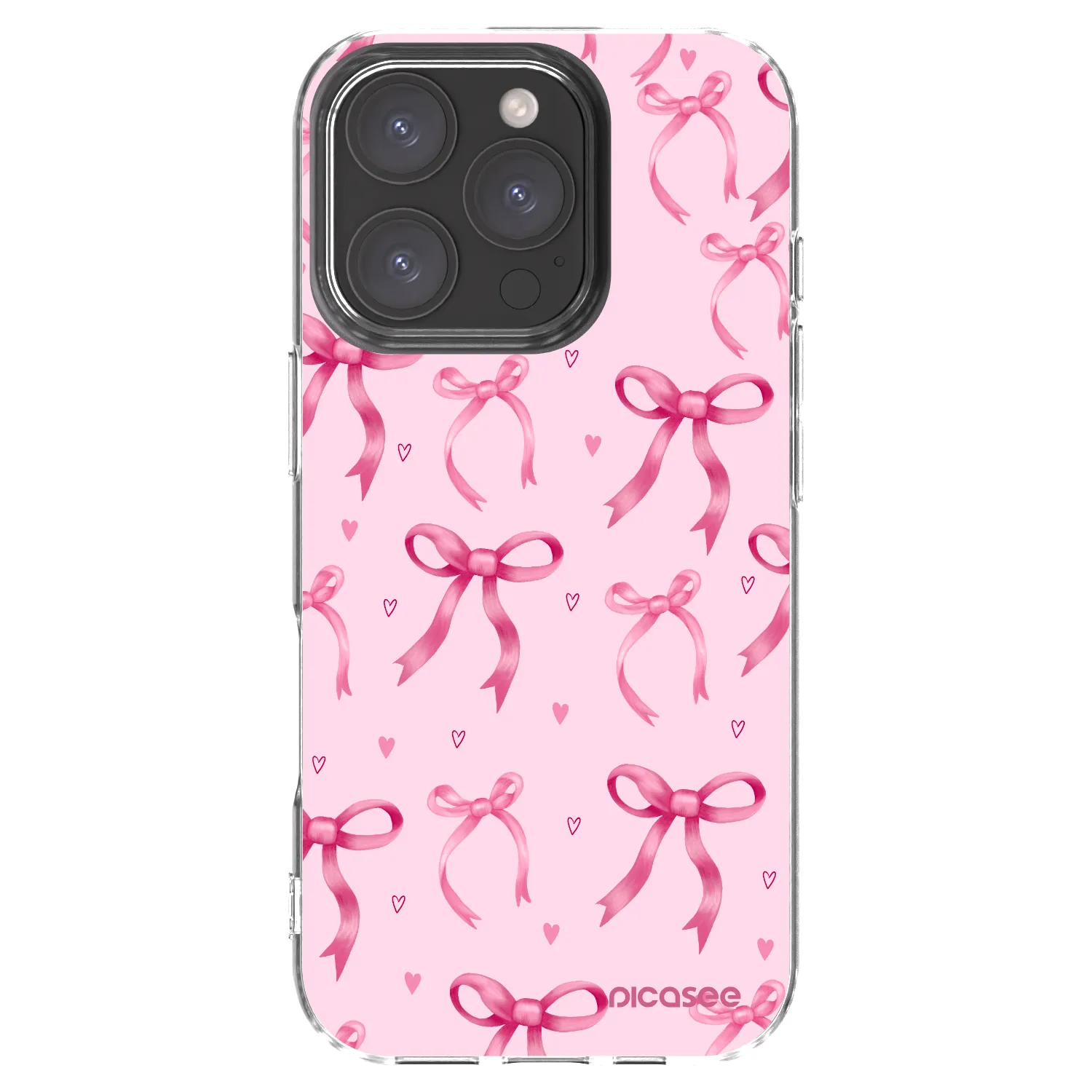 Picasee silikonska prozirna maskica za Apple iPhone 16 Pro - Bow Aesthetic