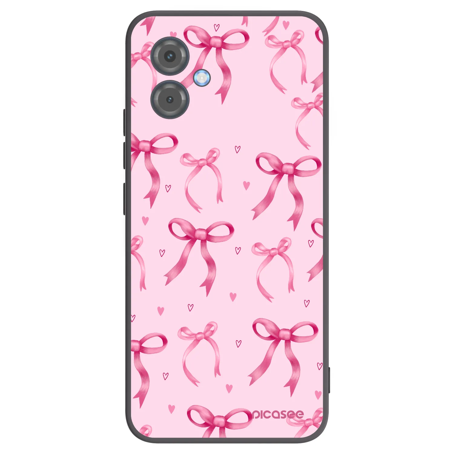 Picasee crna silikonska maskica za Motorola Moto G14 - Bow Aesthetic
