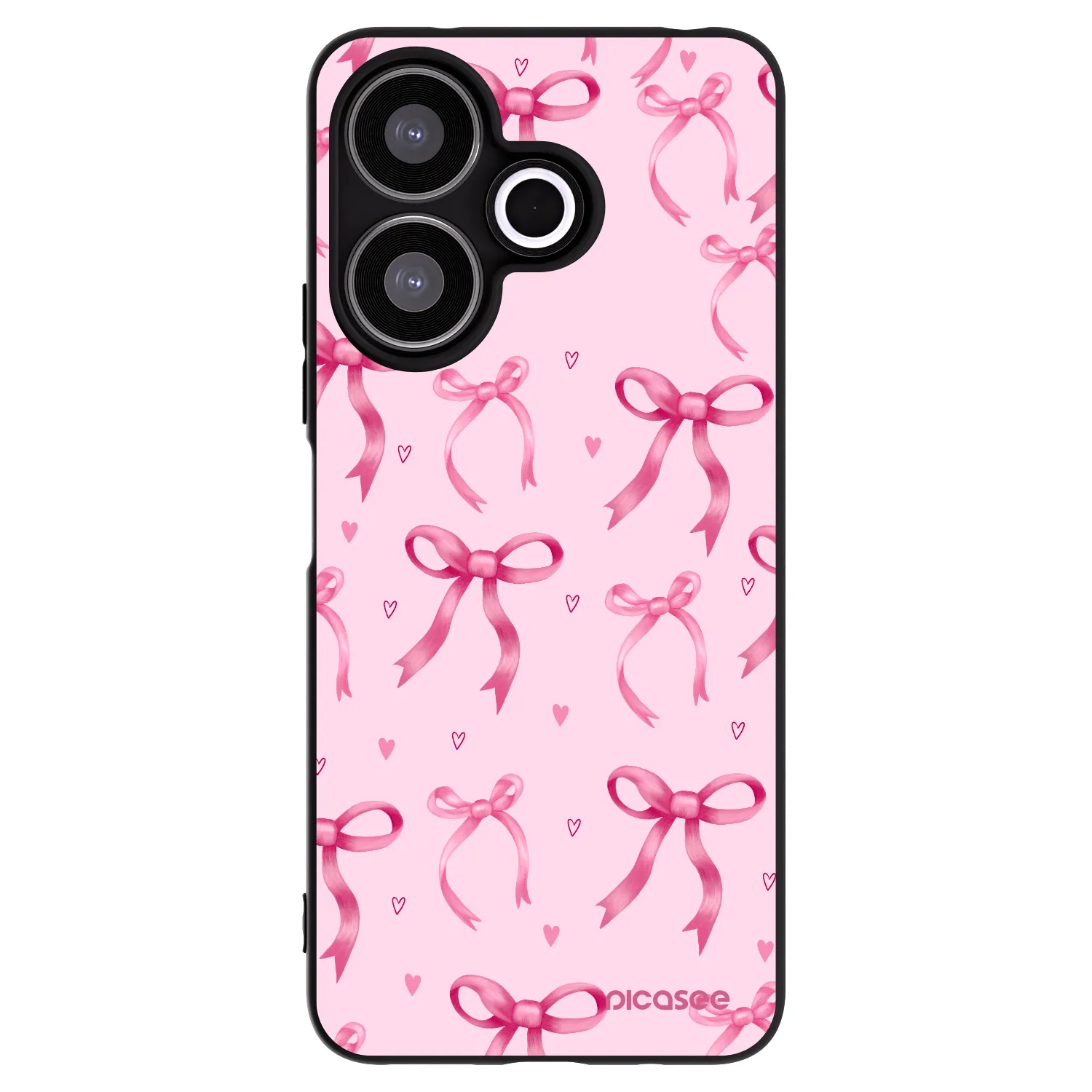Picasee crna silikonska maskica za Xiaomi Redmi 13 4G - Bow Aesthetic