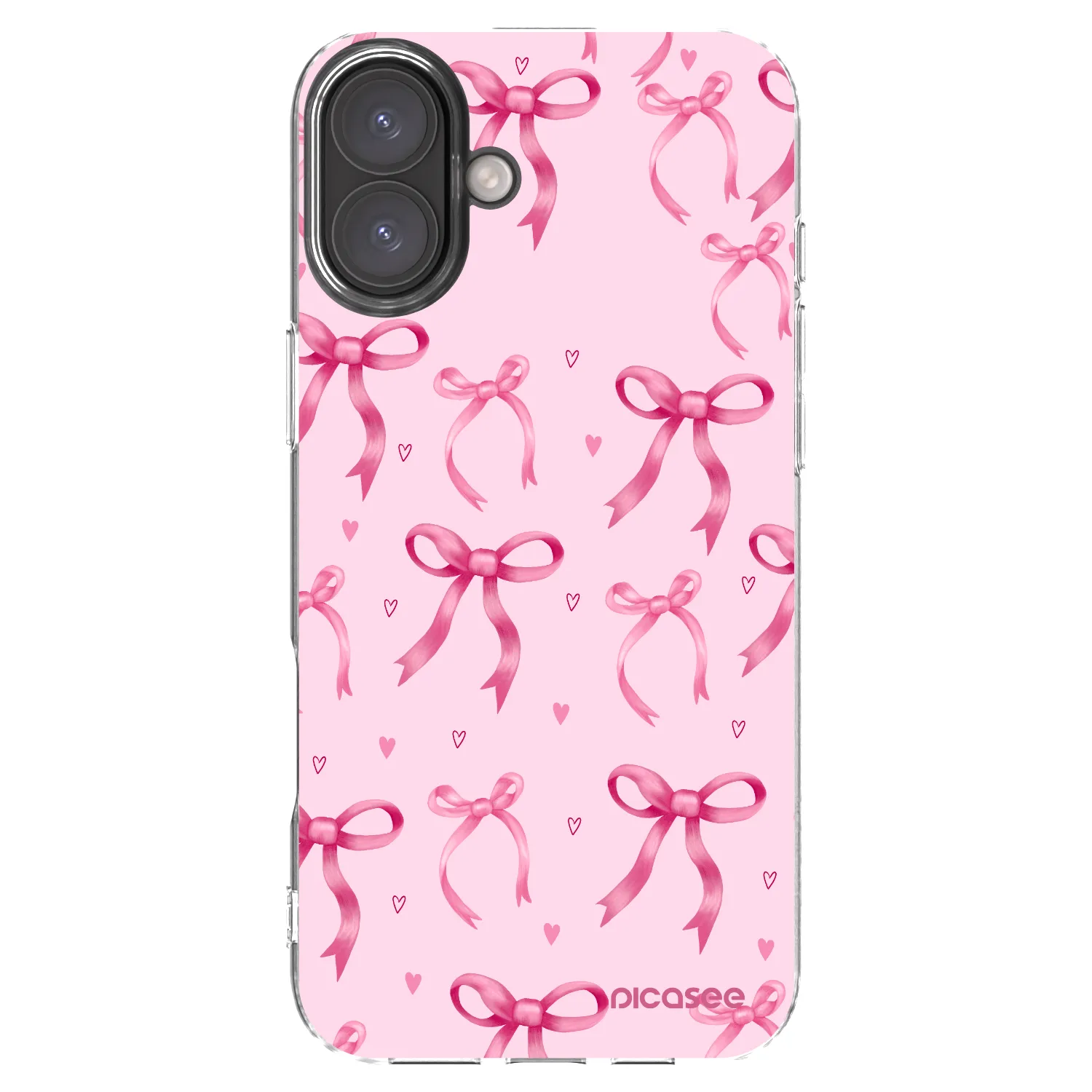 Picasee silikonska prozirna maskica za Apple iPhone 16 Plus - Bow Aesthetic