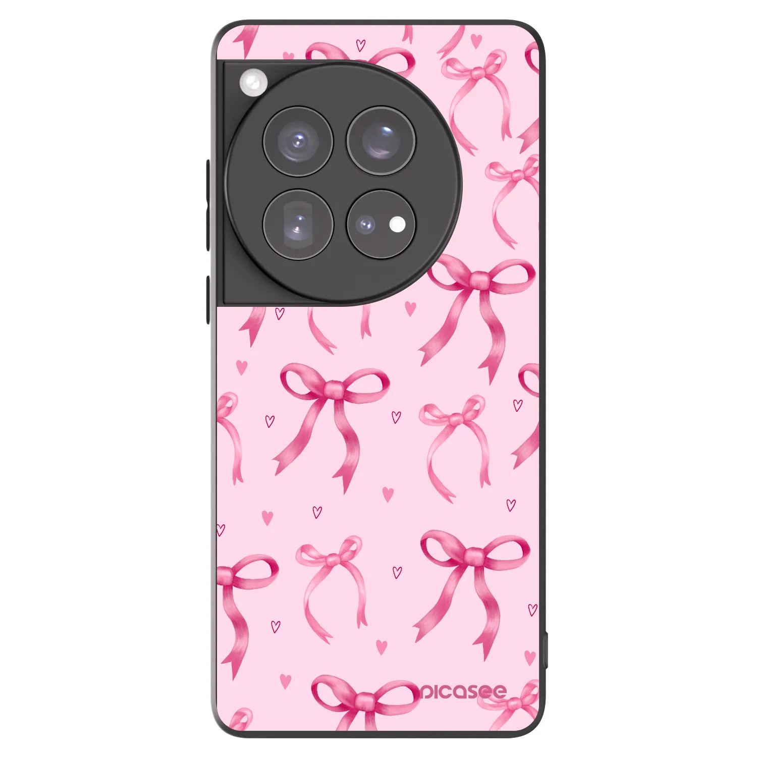 Picasee crna silikonska maskica za OnePlus 12 5G - Bow Aesthetic
