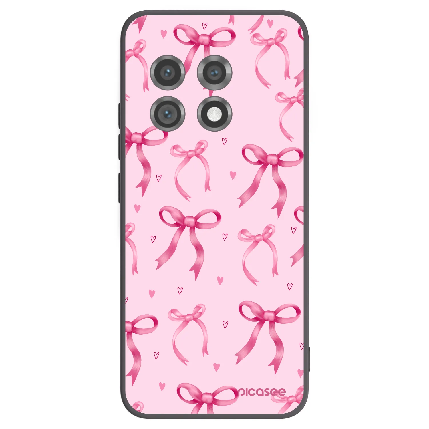 Picasee crna silikonska maskica za OnePlus 11 5G - Bow Aesthetic