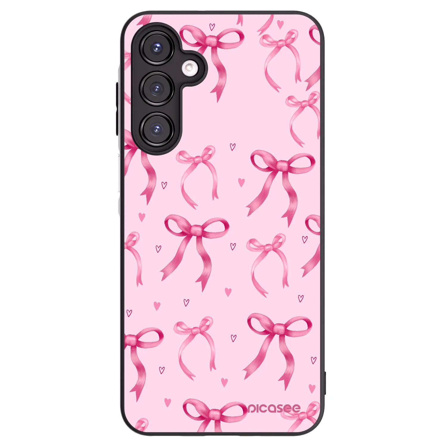 Picasee crna silikonska maskica za Samsung Galaxy A16 5G - Bow Aesthetic