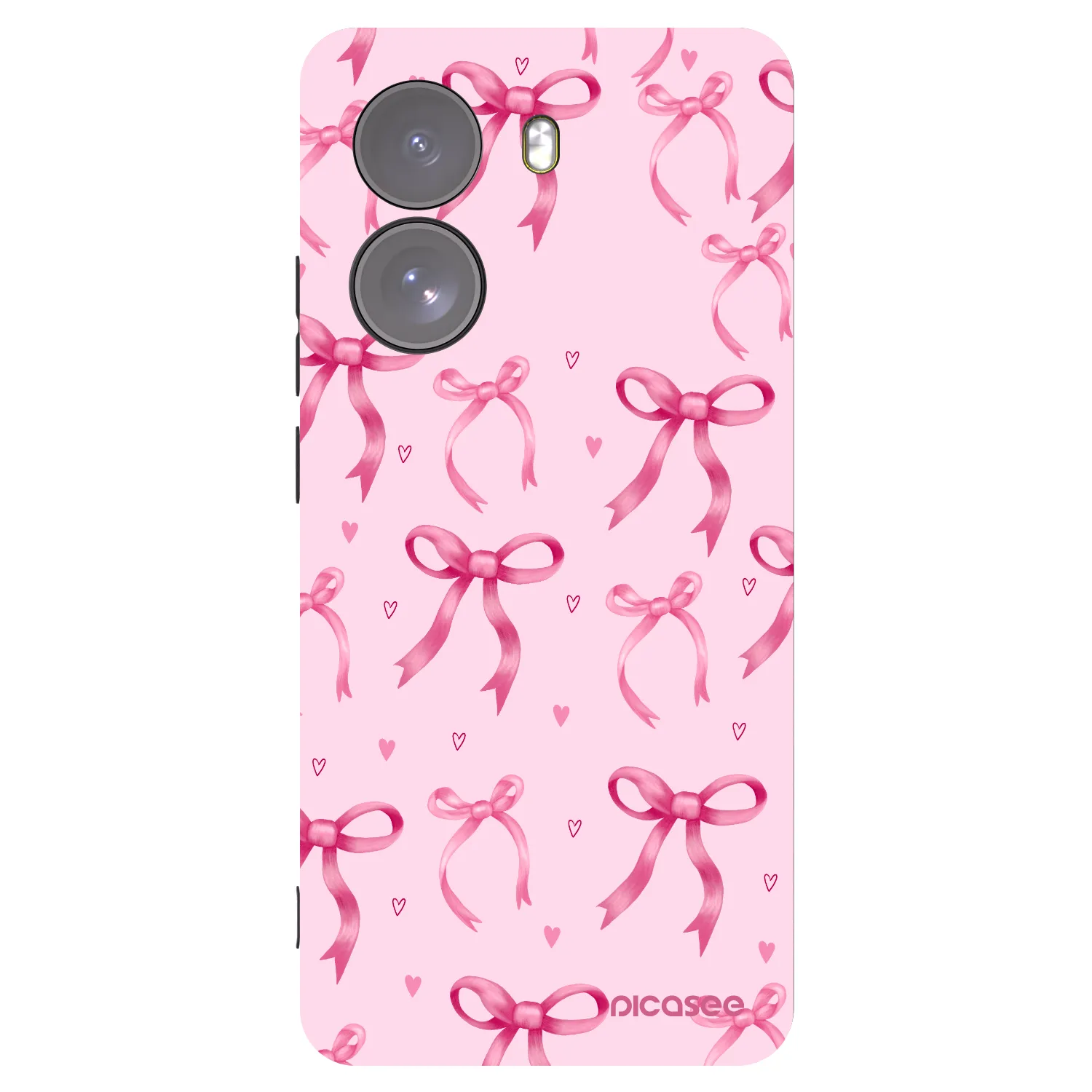Picasee crna silikonska maskica za Xiaomi Poco X7 - Bow Aesthetic