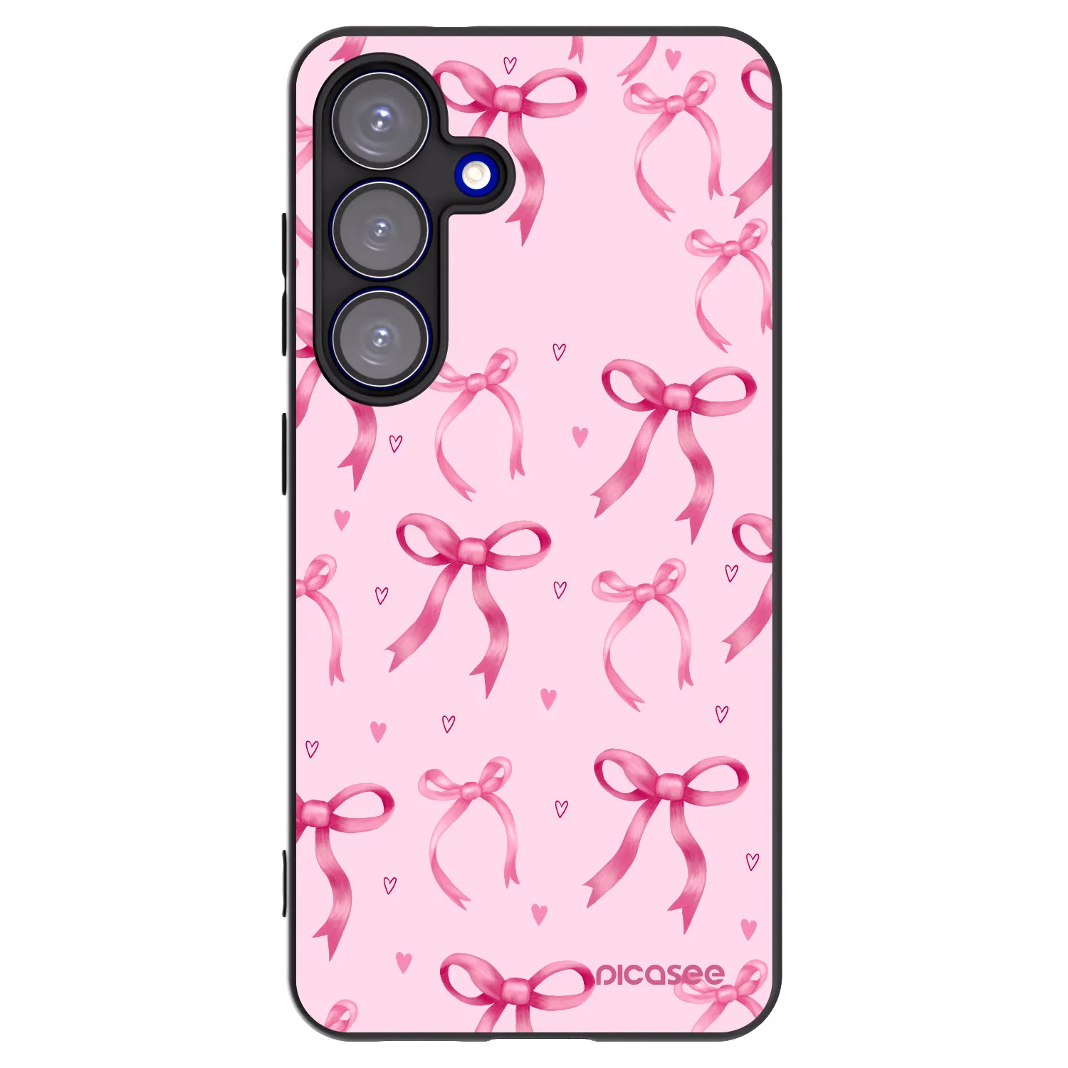 Picasee crna silikonska maskica za Samsung Galaxy S25 5G - Bow Aesthetic