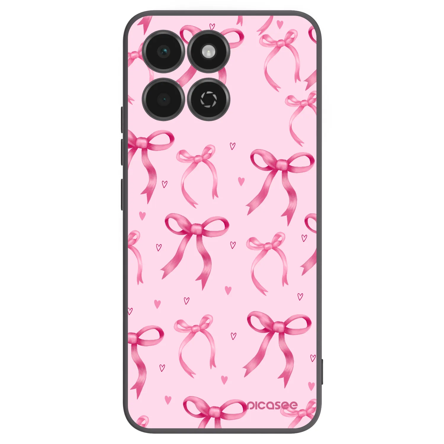 Picasee crna silikonska maskica za Honor 200 Smart 5G - Bow Aesthetic