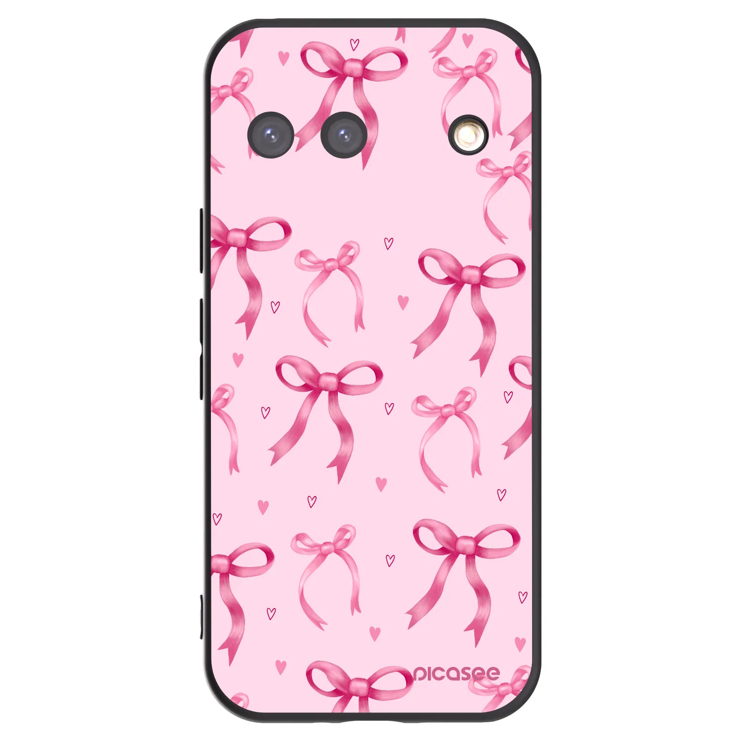 Picasee crna silikonska maskica za Google Pixel 9 - Bow Aesthetic