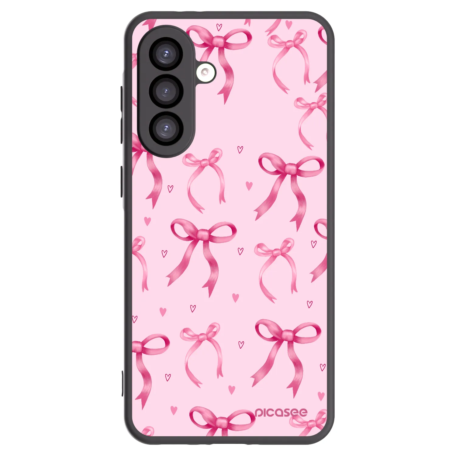 Picasee crna silikonska maskica za Samsung Galaxy A26 5G A266B - Bow Aesthetic